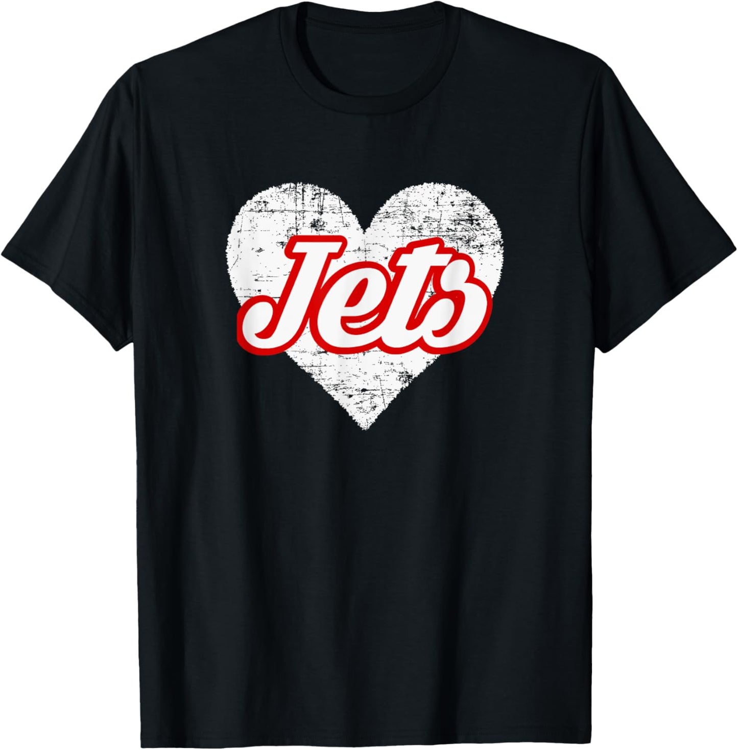 Adams Central Jets Over Heart T-Shirt - T-Shirt | Black