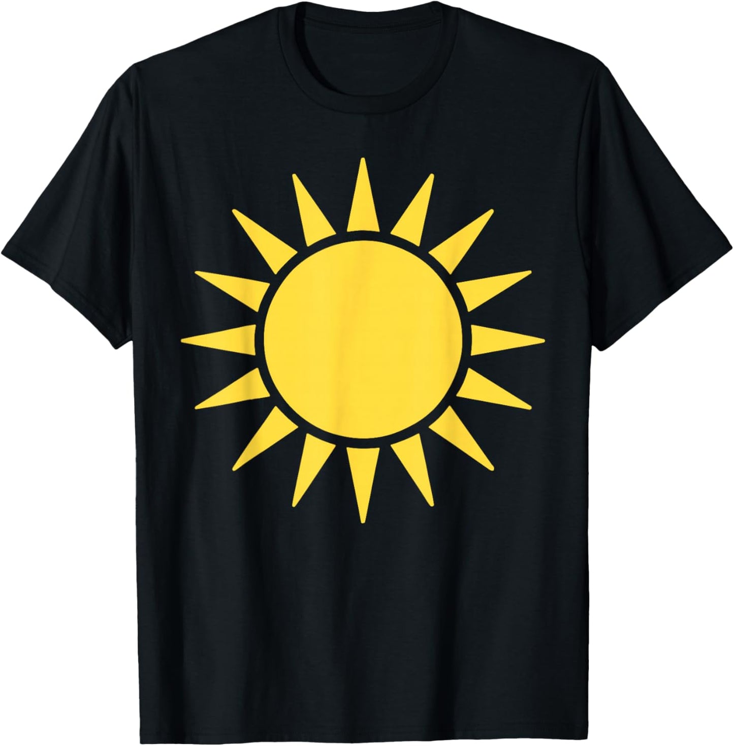 Sun Shirt Adult Kids Men Women Sun Costume T-Shirt - T-Shirt | Black