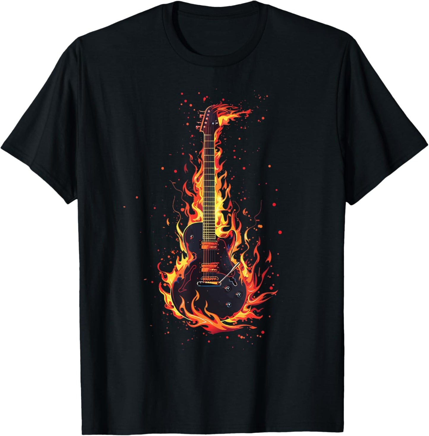 Guitar Guitars Player Guitarist T-Shirt - T-Shirt | Black