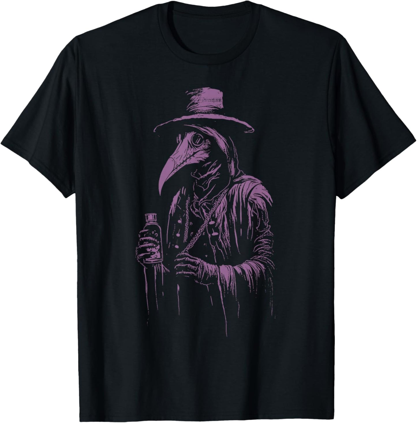 Plague Doctor Shirt Horror Death Occult Satanic Gothic T-Shirt - T-Shirt | Black