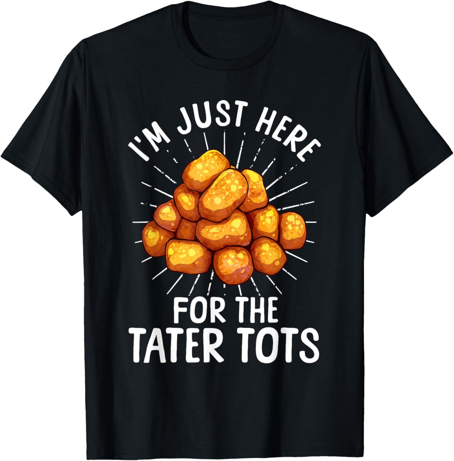 Tater Tot Design Women Kids Toddlers Tater Tot Lover T-Shirt - T-Shirt | Black