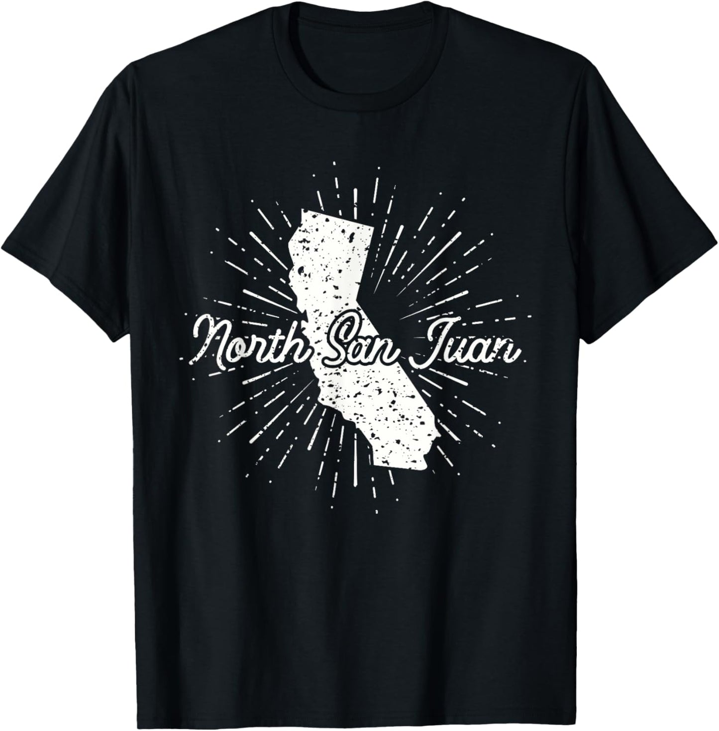 North San Juan California T-Shirt - T-Shirt | Black