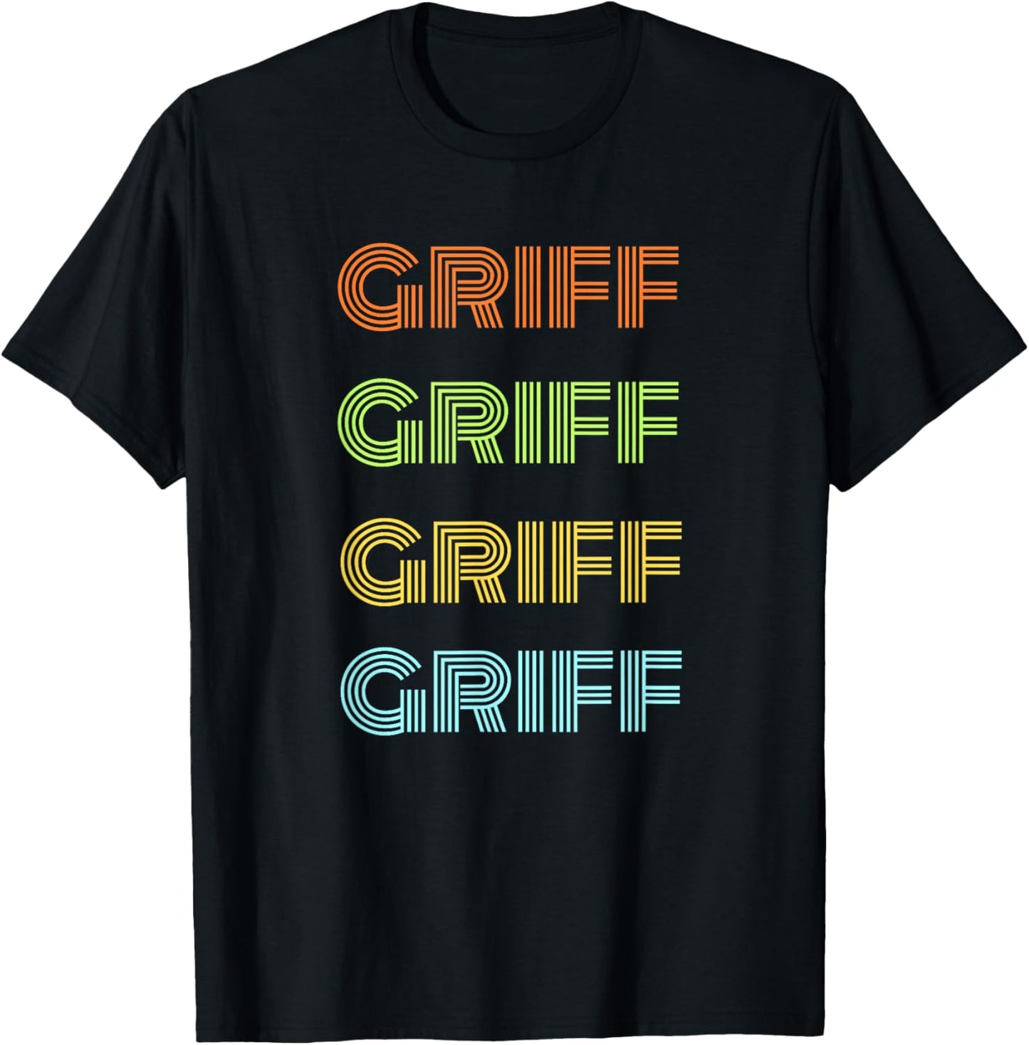 Best Name Ever Best Griff Ever -Kids Black Small Modern Wedding Classic All Occasions Cotton Blend Machine Wash T-Shirt - T-Shirt | Black