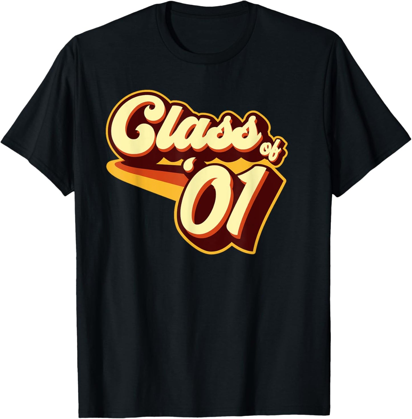 Class of 01 Reunion Retro 2001 T-Shirt - T-Shirt | Black