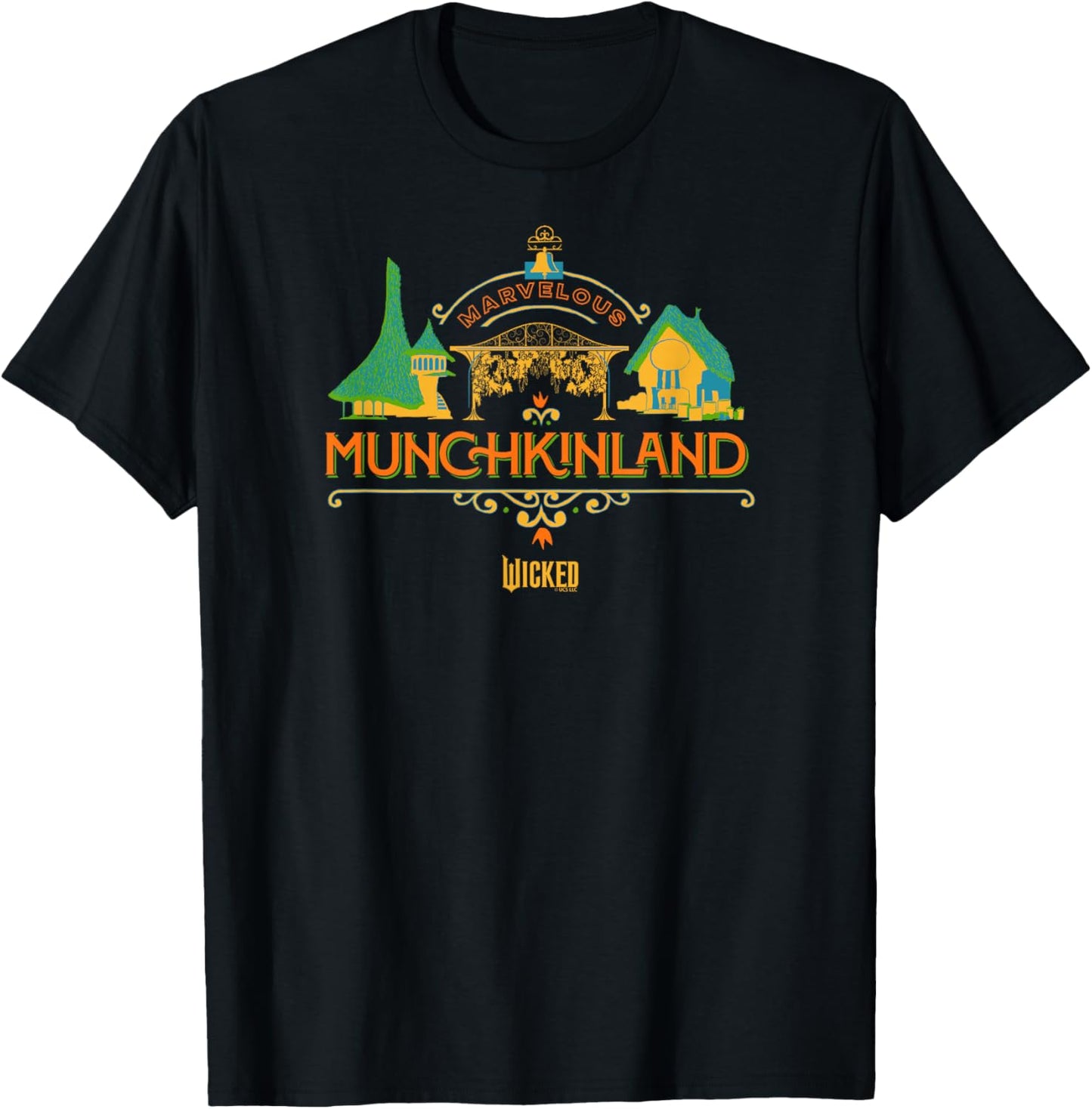 Wicked Marvelous Munchkinland T-Shirt - T-Shirt | Black