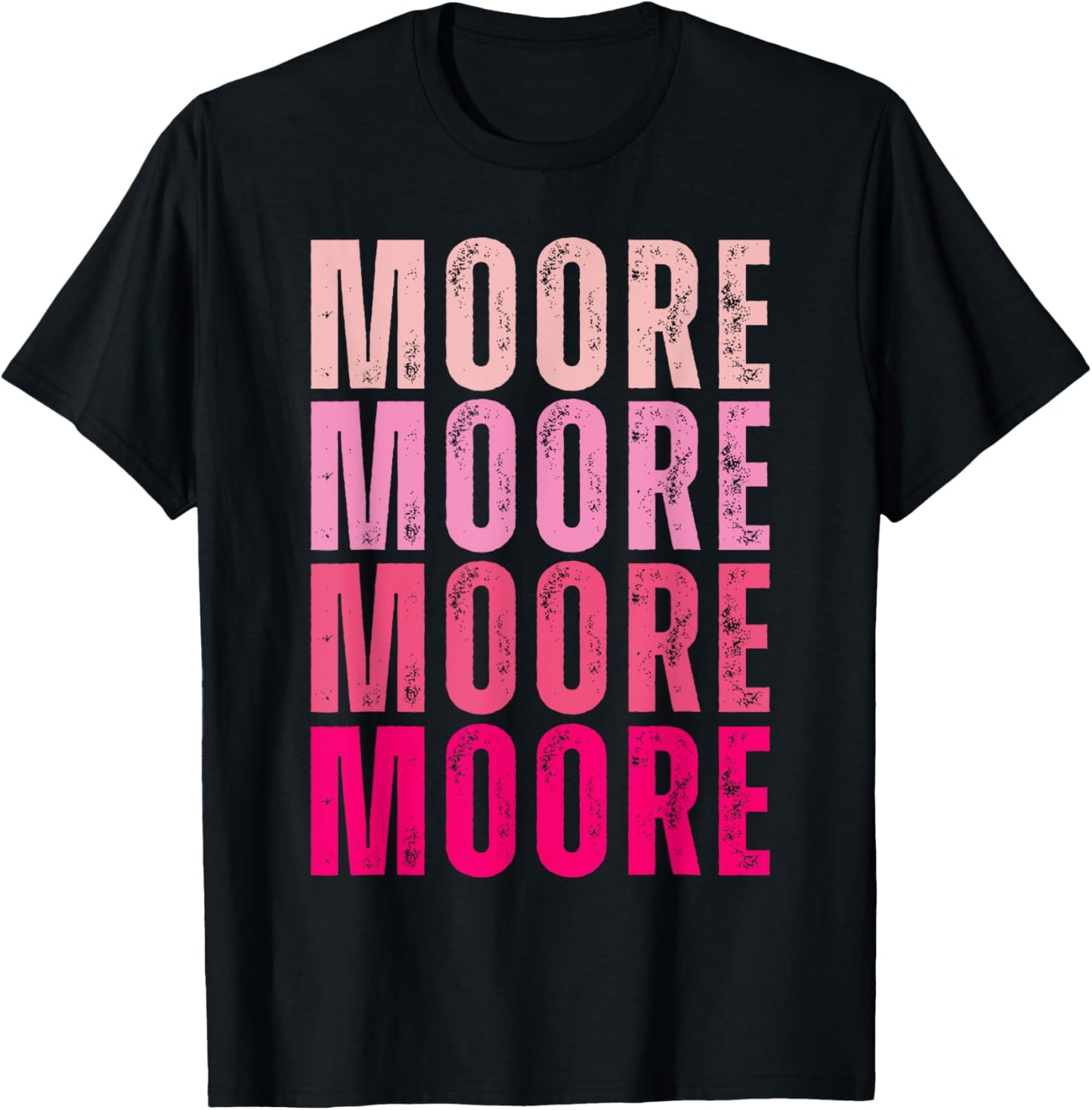 Moore Personalized Name I Love Moore Vintage T-Shirt - T-Shirt | Black