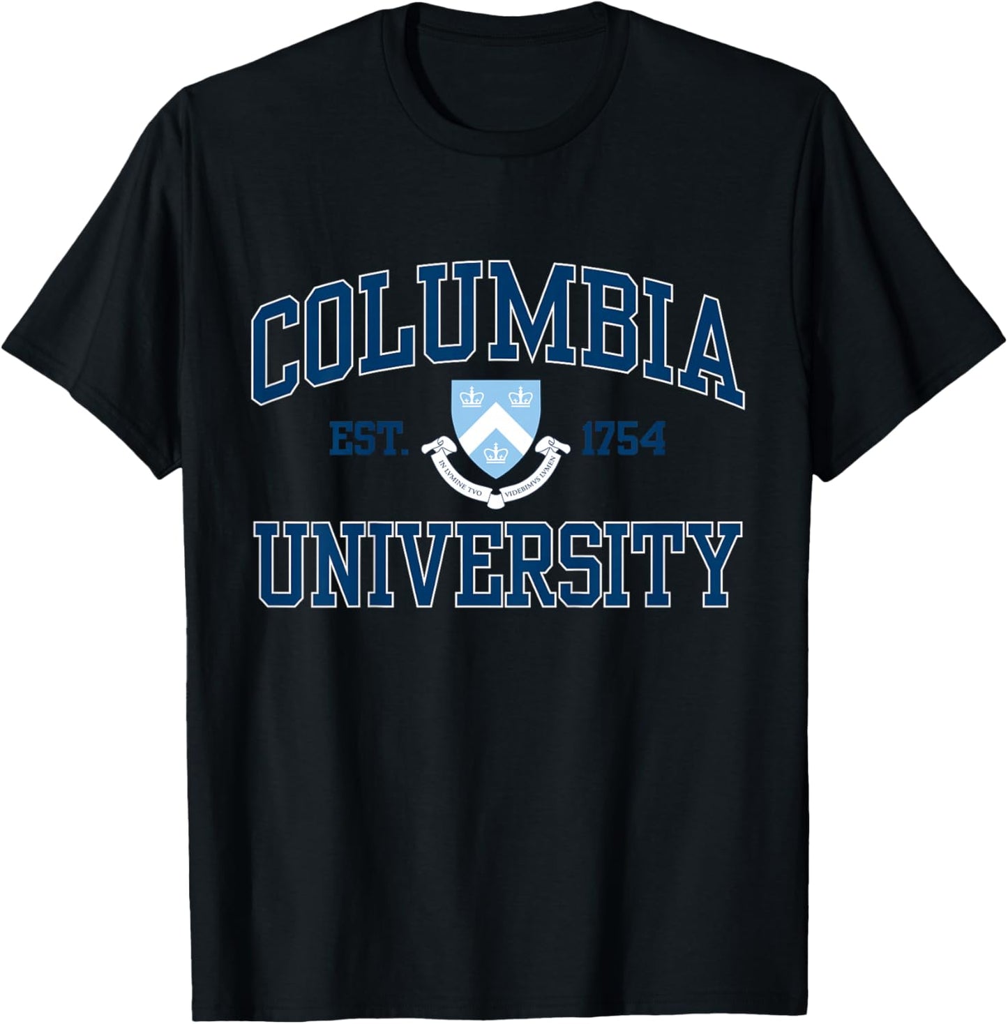 Kids Columbia Arch Over Crest EST. 1754 Light Blue | Columbia T-Shirt - T-Shirt | Black