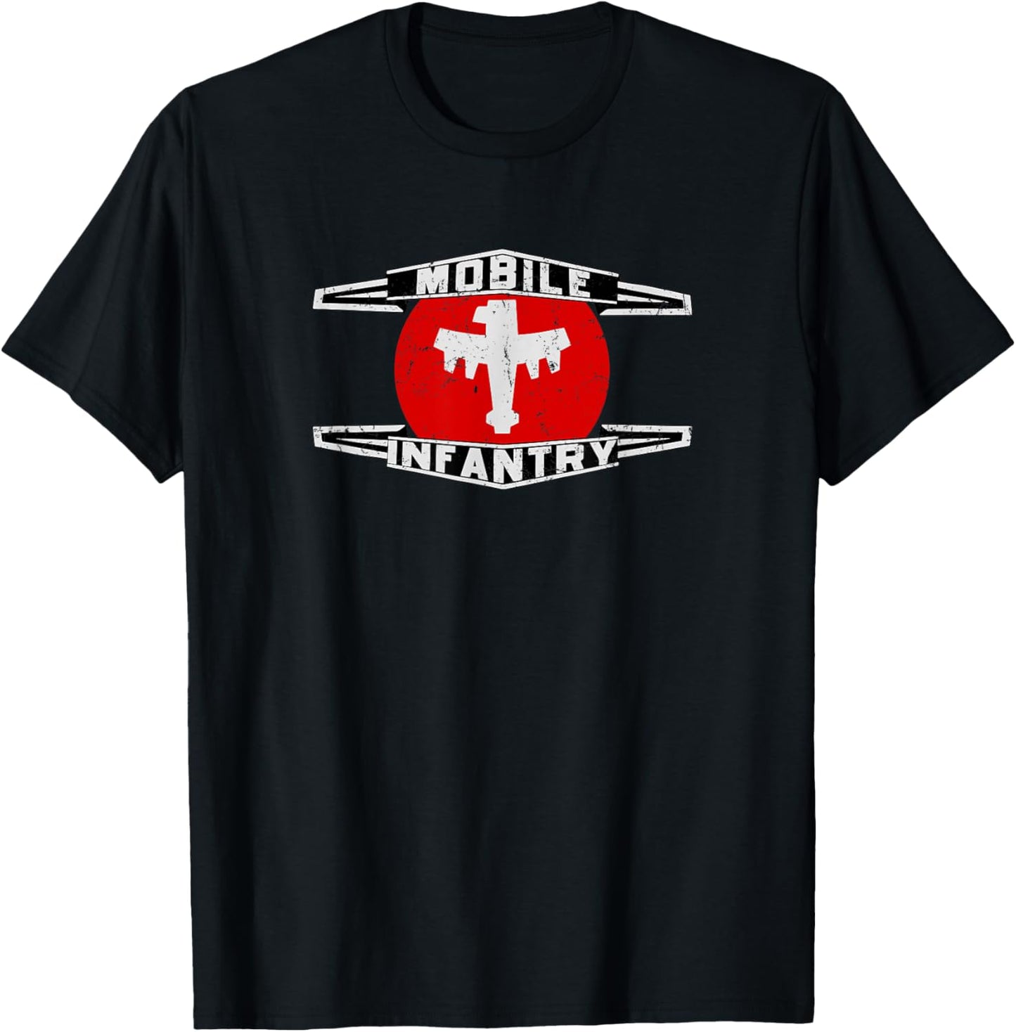 Mobile Infantry - Pre-distressed - Starship T-Shirt - T-Shirt | Black