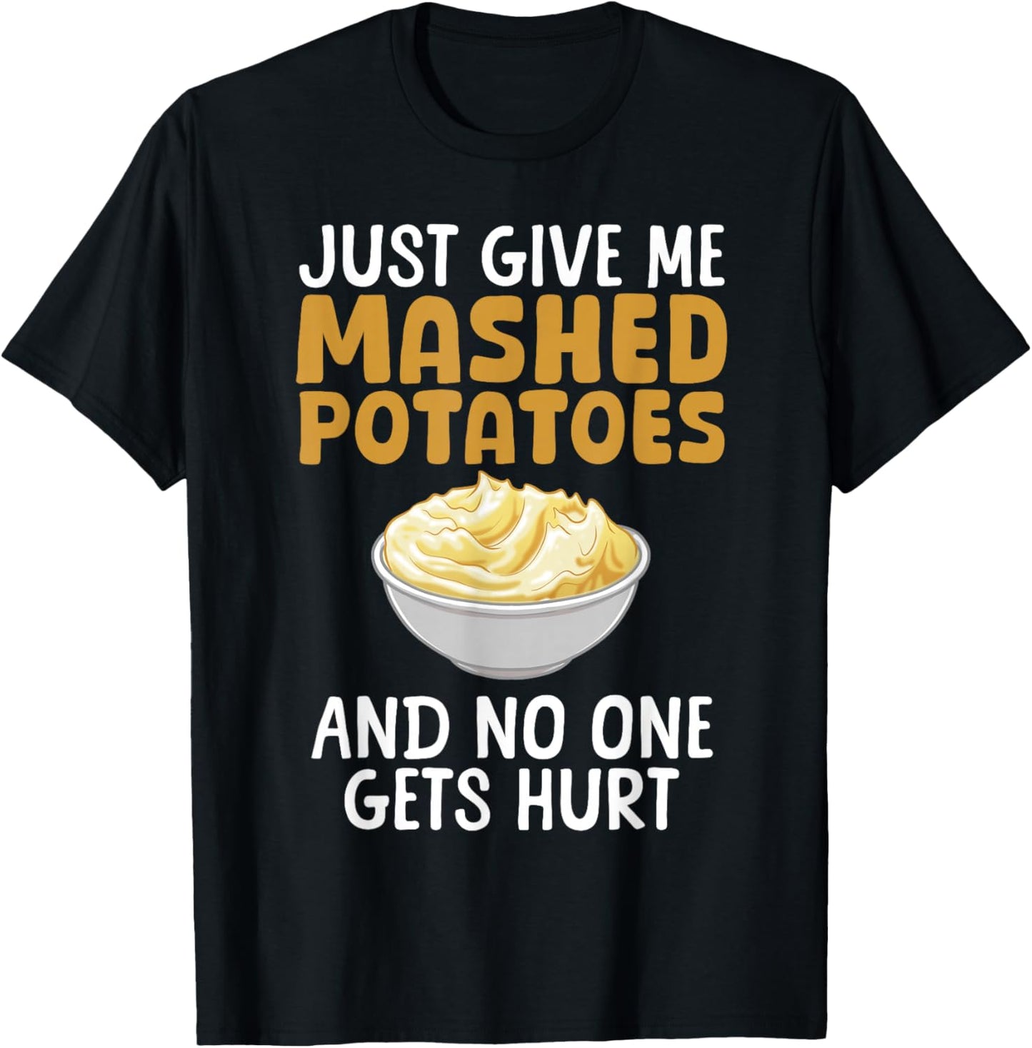 Funny Mashed Potato Design Women Mash Mashed Potato T-Shirt - T-Shirt | Black