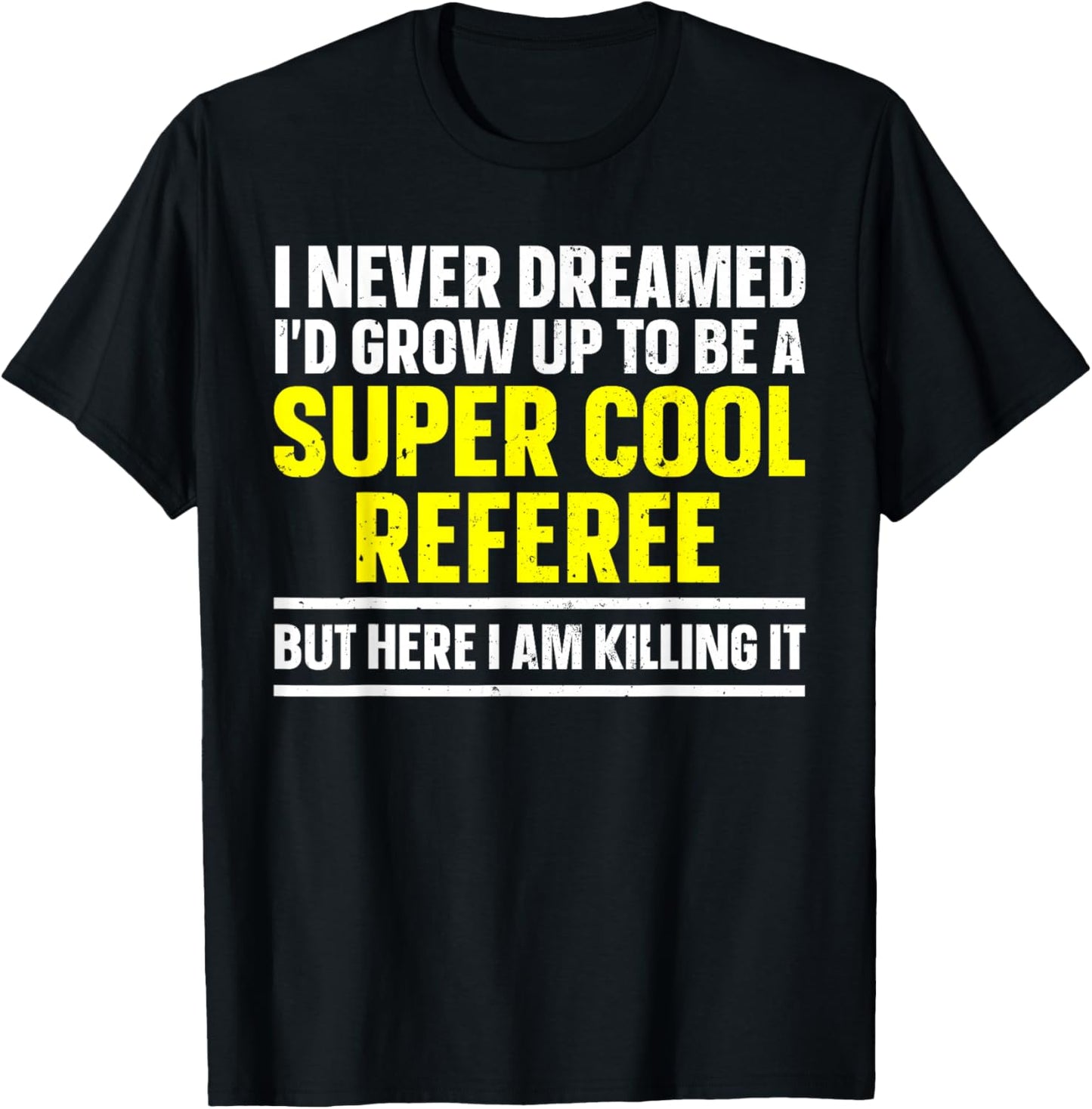 Cool Referee Design Women Reffing Sports Ref Referee T-Shirt - T-Shirt | Black