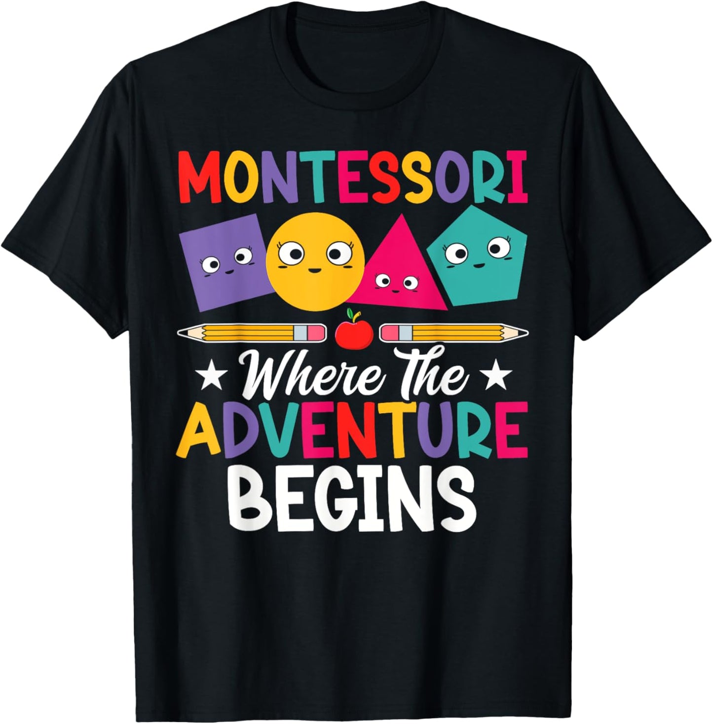 Montessori Teacher T-Shirt - T-Shirt | Black