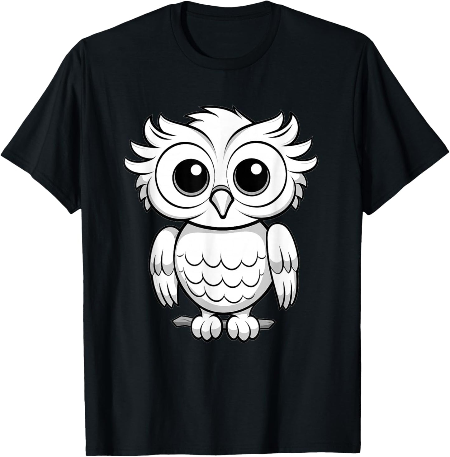 Kids Owl T-Shirt - T-Shirt | Black
