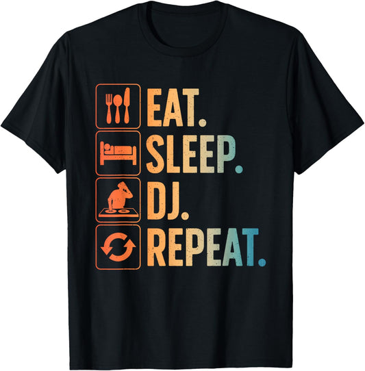 Cool DJ Art Women Disc Jockey Music Producer EDM DJ T-Shirt - T-Shirt | Black