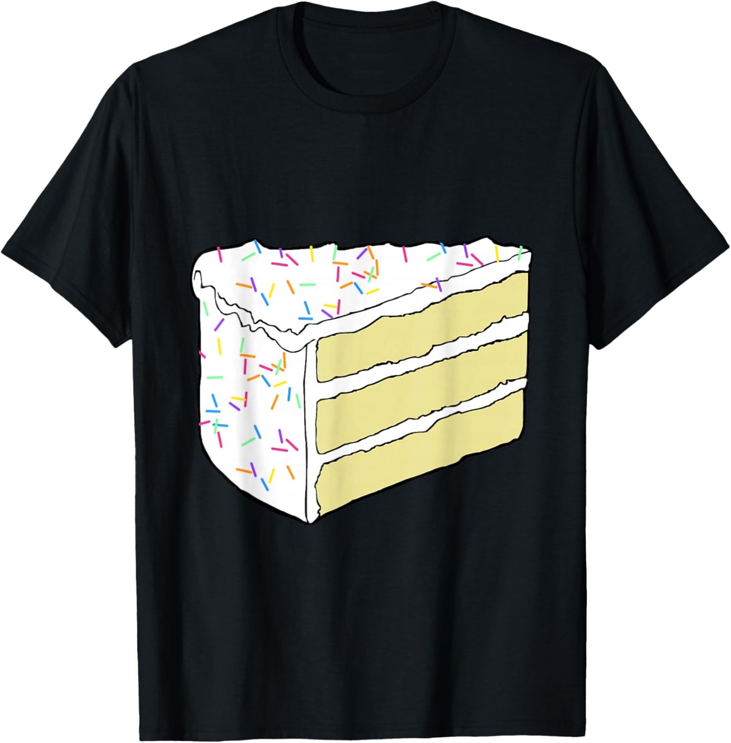 White Vanilla Cake Halloween Costume Food Dress Up Cosplay T-Shirt - T-Shirt | Black