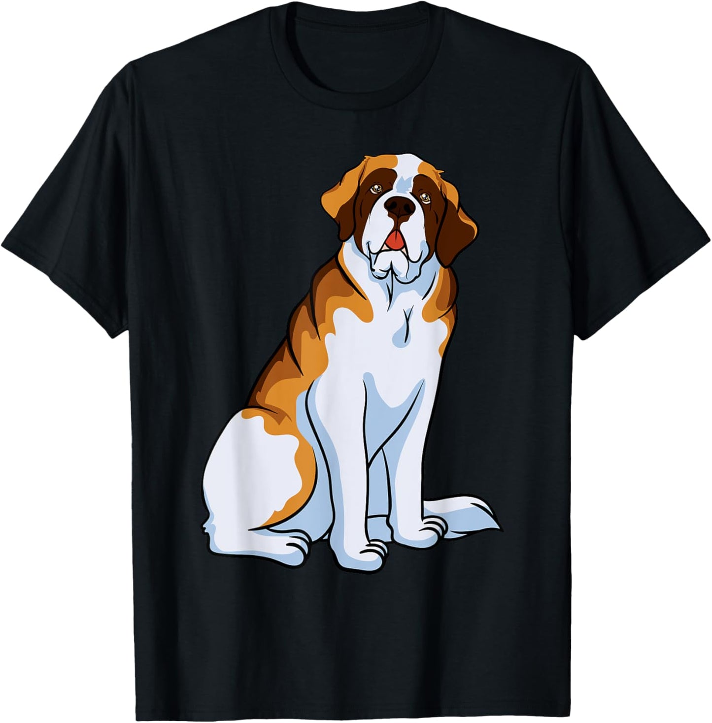 Saint Bernard Owner Breeder Fur Parent Barry Dog Lover Men Women Kids T-Shirt - T-Shirt | Black