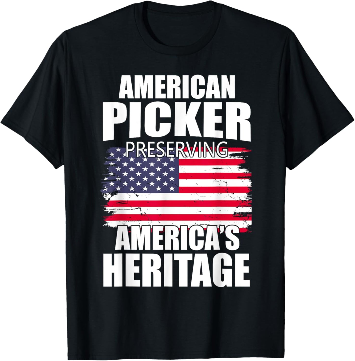 American Picker Preserving America's Heritage T-Shirt - T-Shirt | Black