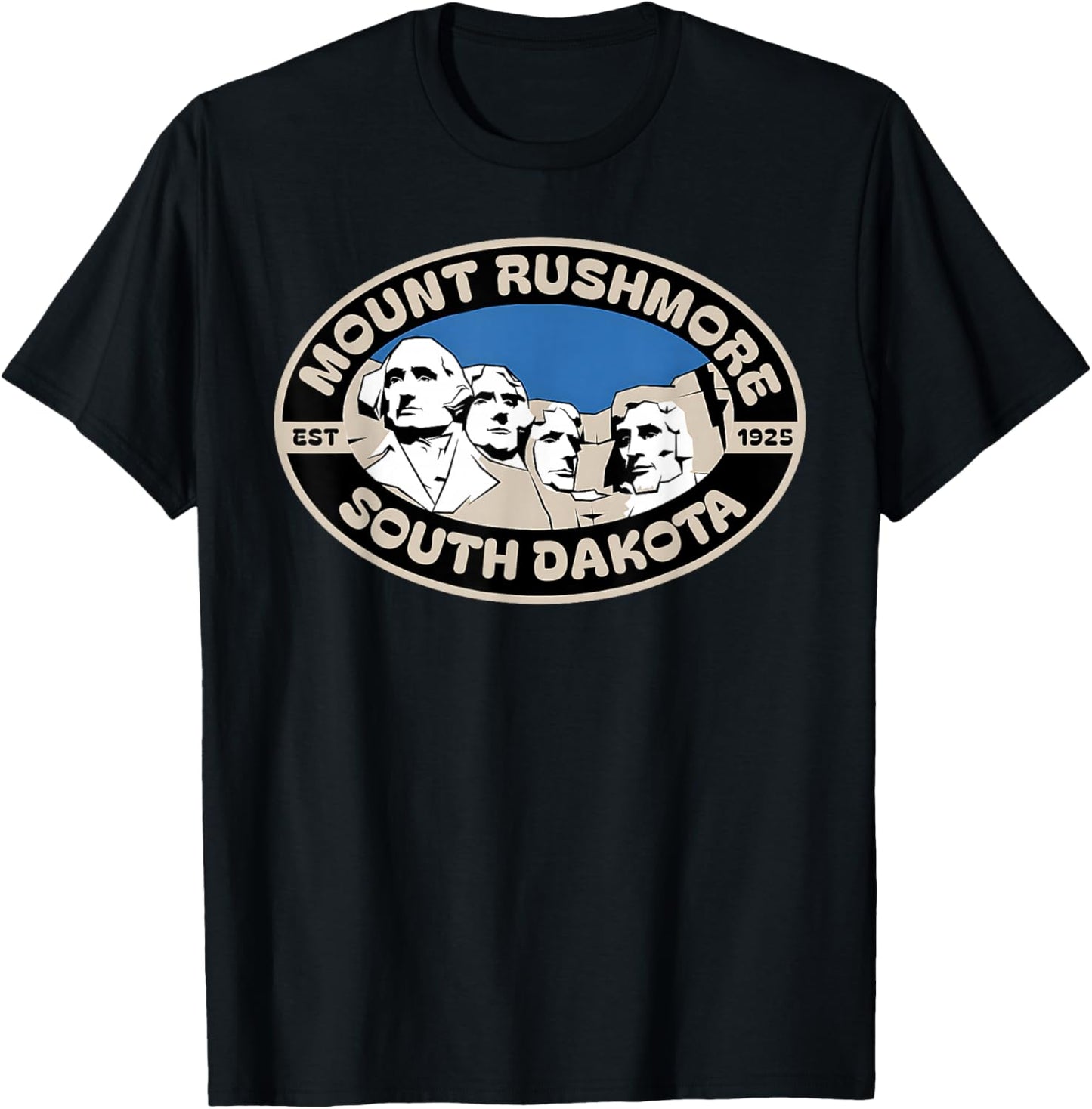 Mount Rushmore South Dakota Souvenir mt Rushmore T-Shirt - T-Shirt | Black