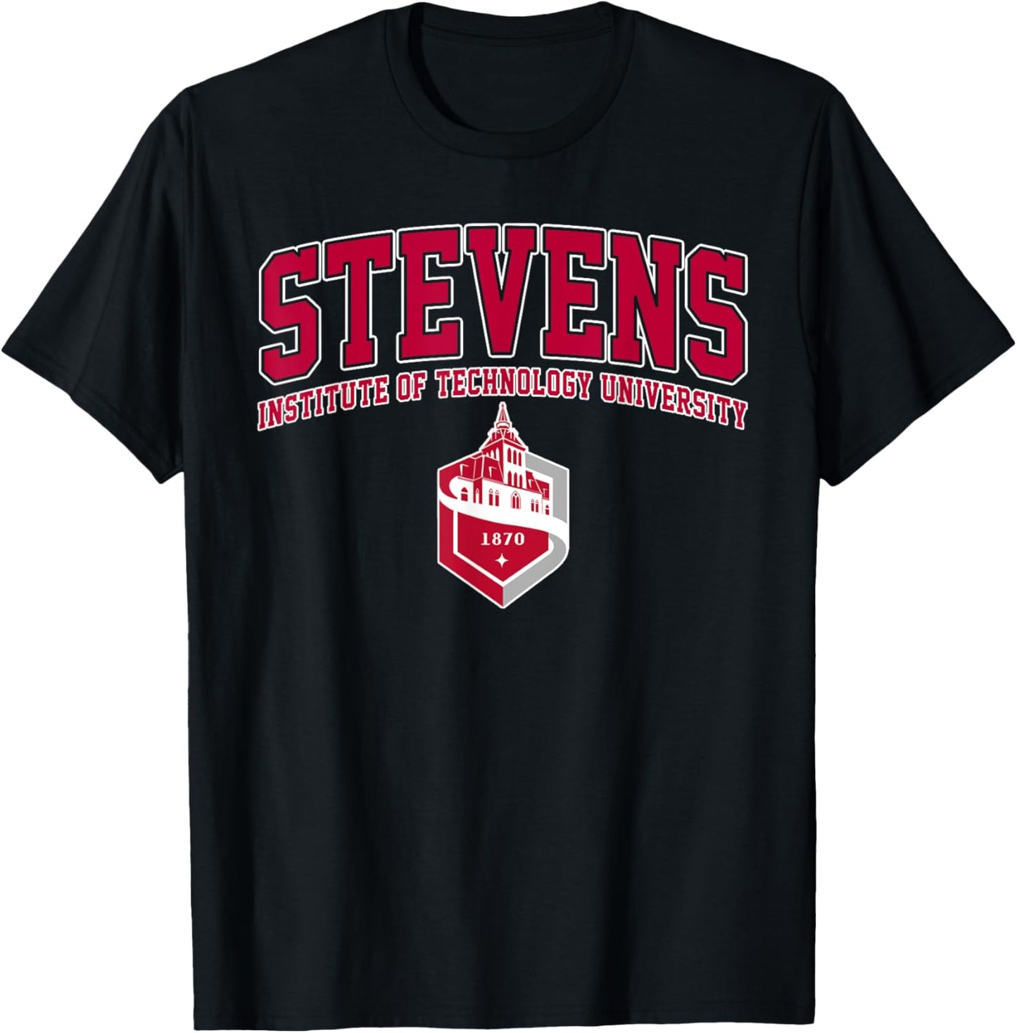 Stevens Institute of Technology University Vintage Sports T-Shirt - T-Shirt | Black