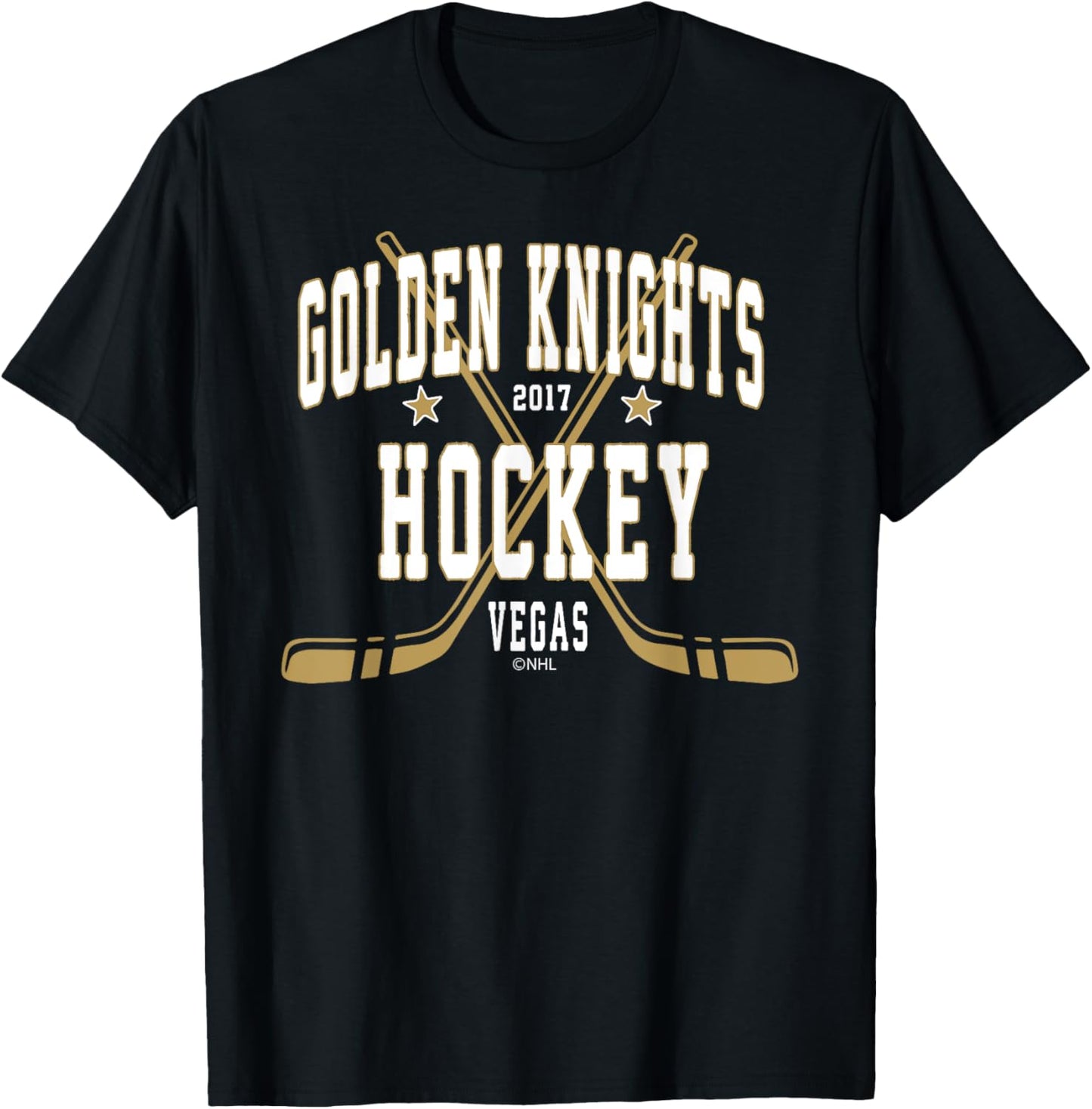 Vegas Golden Knights Stars Black Officially Licensed T-Shirt - T-Shirt | Black
