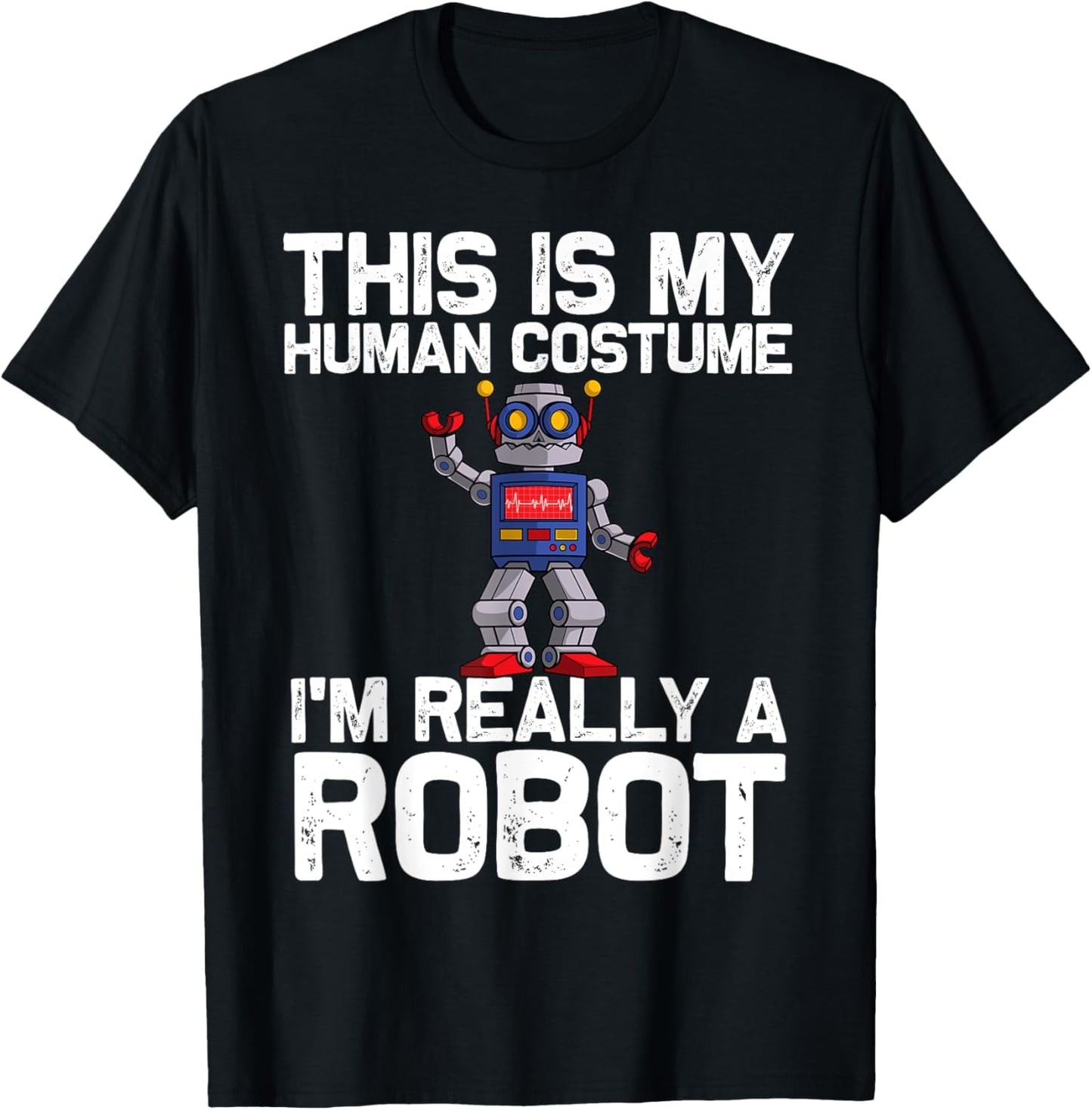Robot Art Women Kids Robotics Engineer Robot Lover T-Shirt - T-Shirt | Black