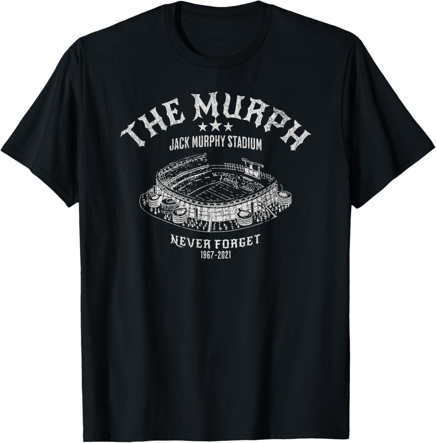The Murph Jack Murphy Stadium San Diego Baseball T-Shirt - T-Shirt | Black