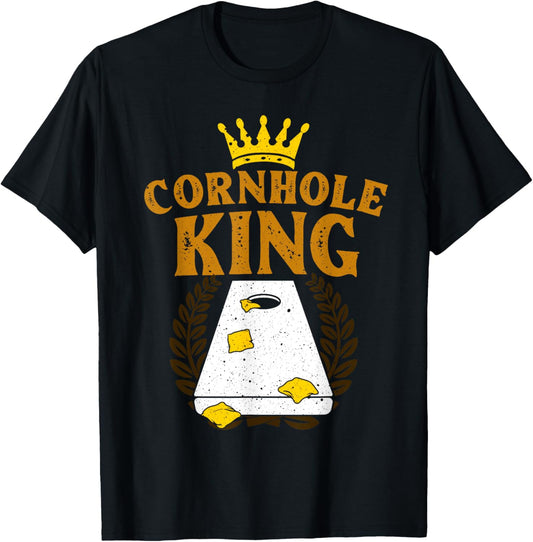 Cool Cornhole Art Dad Boys Corn Hole Player Cornhole T-Shirt - T-Shirt | Black