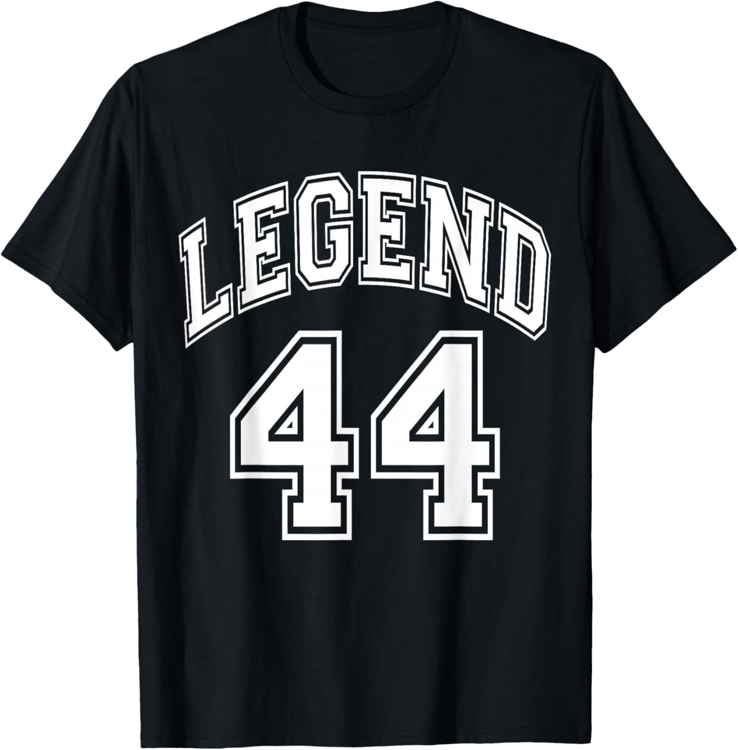 Legend 44 Years Old Number Team 44th Birthday 1944 T-Shirt - T-Shirt | Black