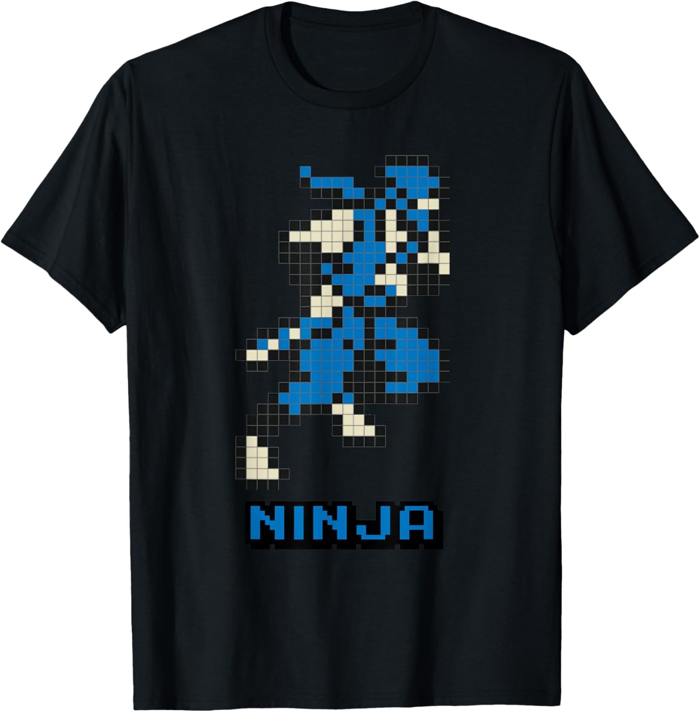 Ninja 8 bits game T-Shirt - T-Shirt | Black