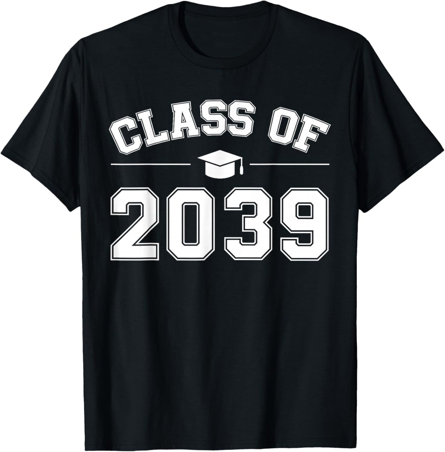 Class of 2039 Grow With Me First Day of School Graduation T-Shirt - T-Shirt | Black