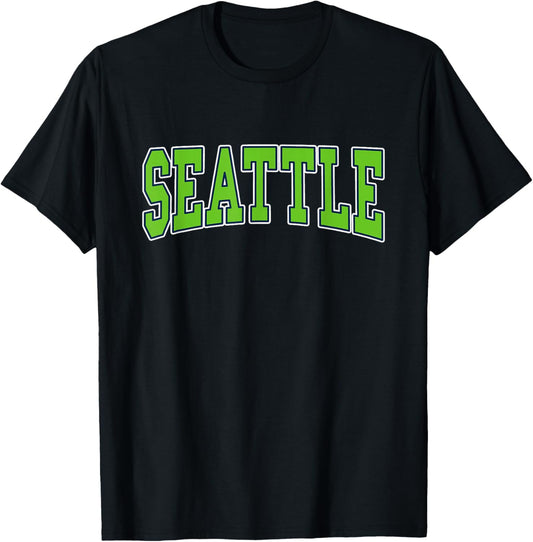 SEATTLE - Throwback Design - Classic T-Shirt - T-Shirt | Black