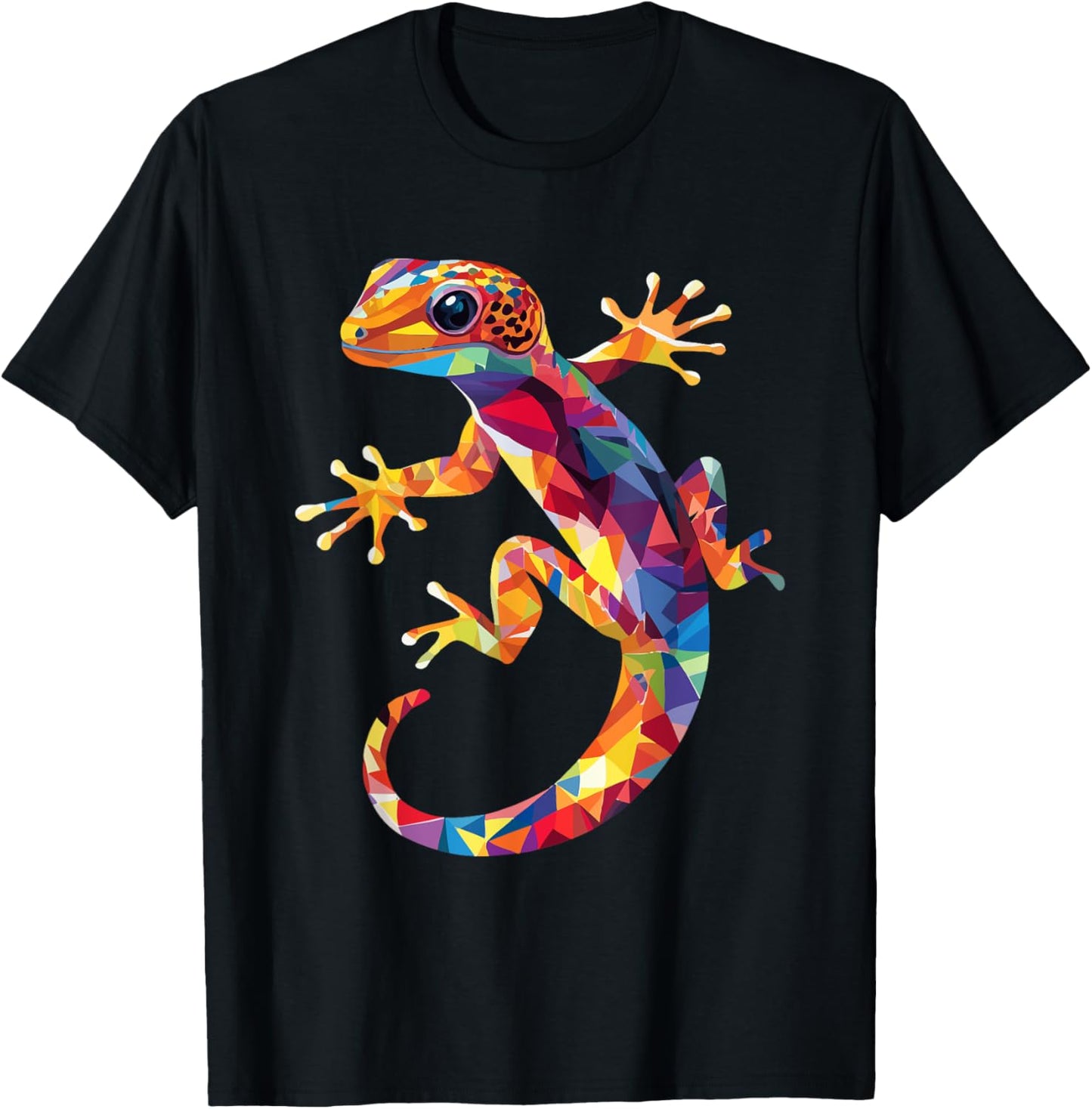 Leopard Gecko Color Pop Art Gecko Lovers T-Shirt - T-Shirt | Black