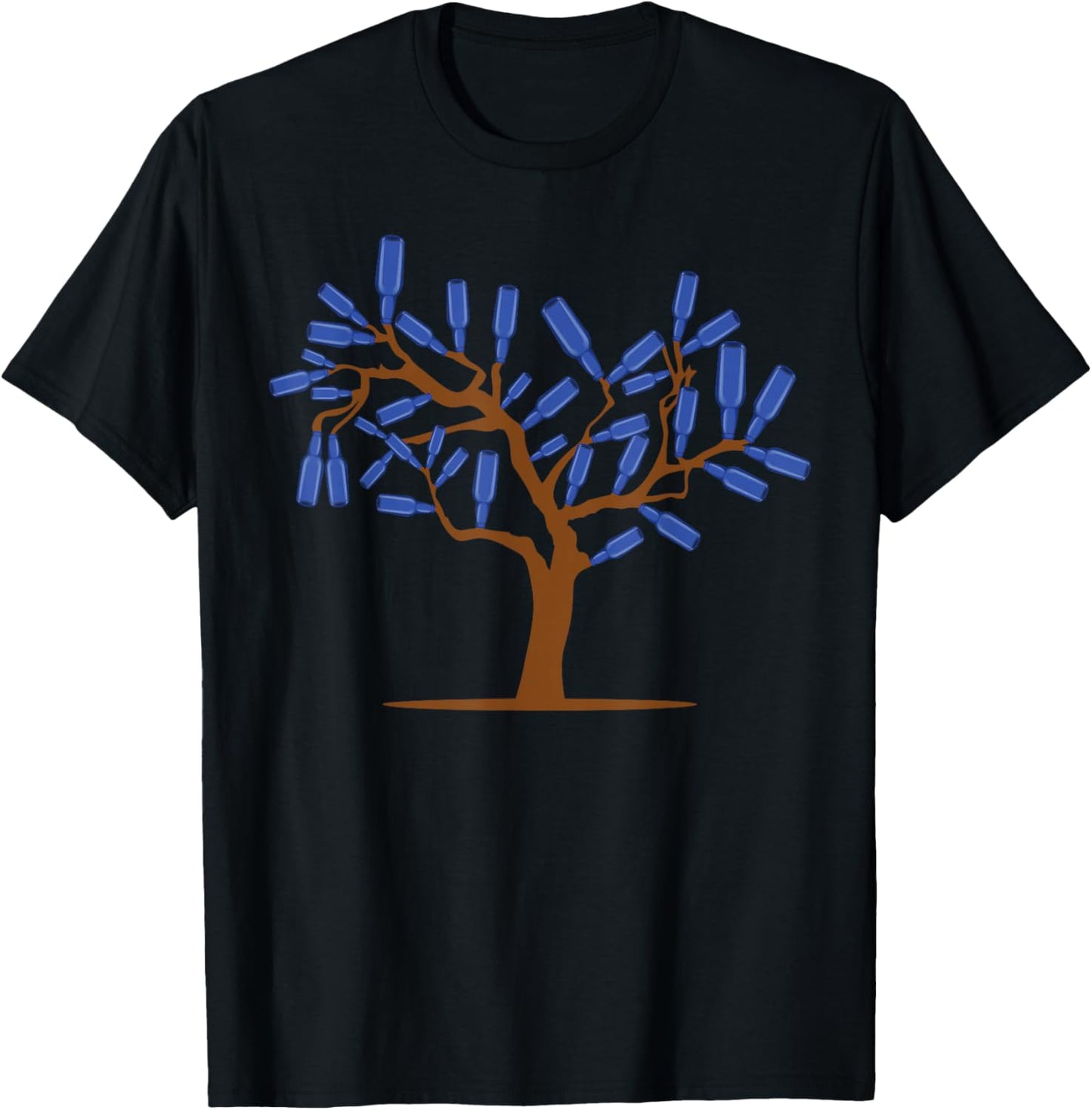 Blue Bottle Tree Gullah Catch Evil Spirits T-Shirt - T-Shirt | Black
