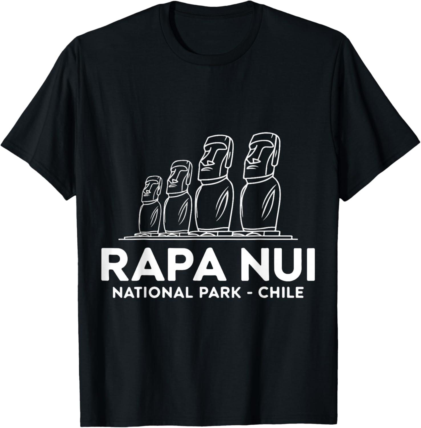 National Park Chile Rapa Nui T-Shirt - T-Shirt | Black