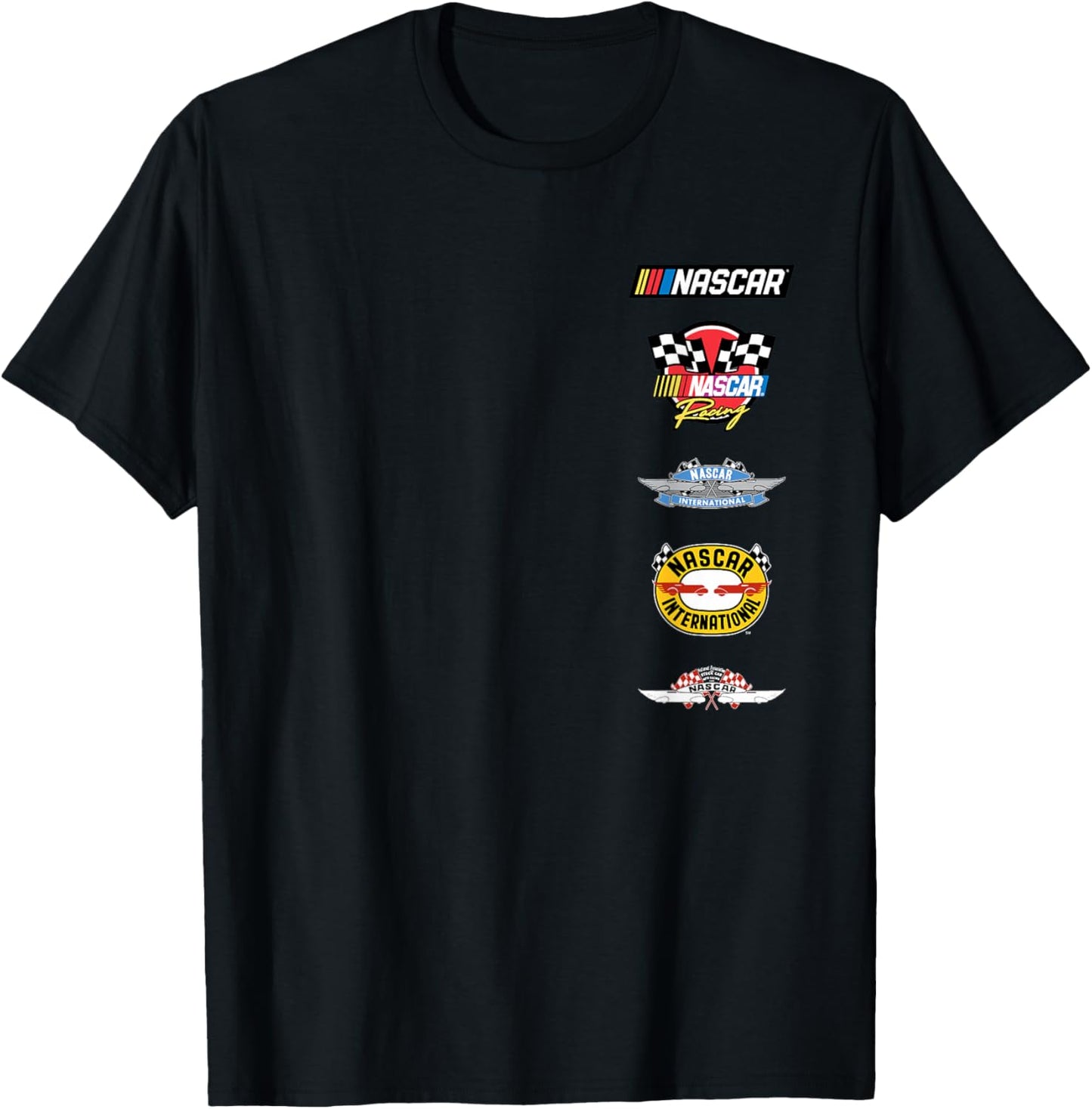 NASCAR - Stacked Historical Racing Logos T-Shirt - T-Shirt | Black