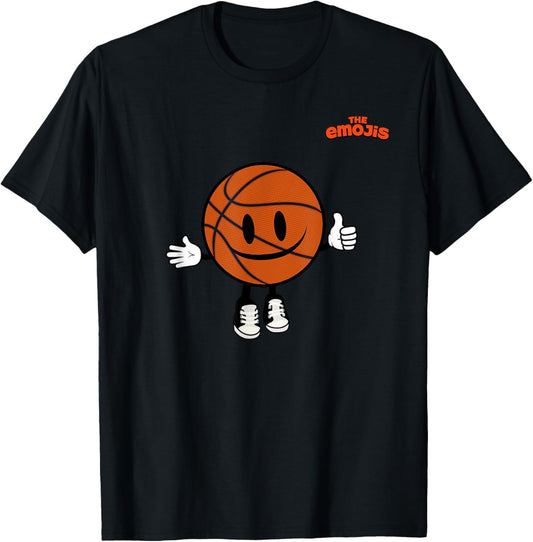 Emoji Basket Ball Sports Thumb Up T-Shirt - T-Shirt | Black