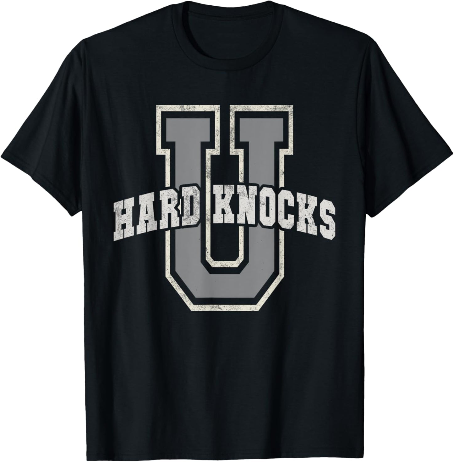 Funny UNIVERSITY of HARD KNOCKS School College Graduation T-Shirt - T-Shirt | Black