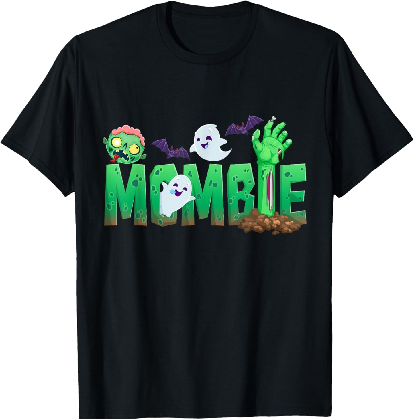 Zombie Mom Funny Halloween Costume Graveyard T-Shirt - T-Shirt | Black