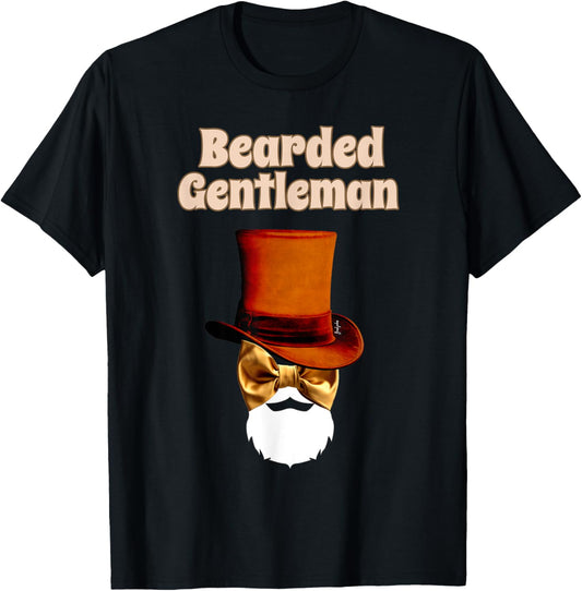 Bearded Gentleman Beard Husband Gift T-Shirt - T-Shirt | Black