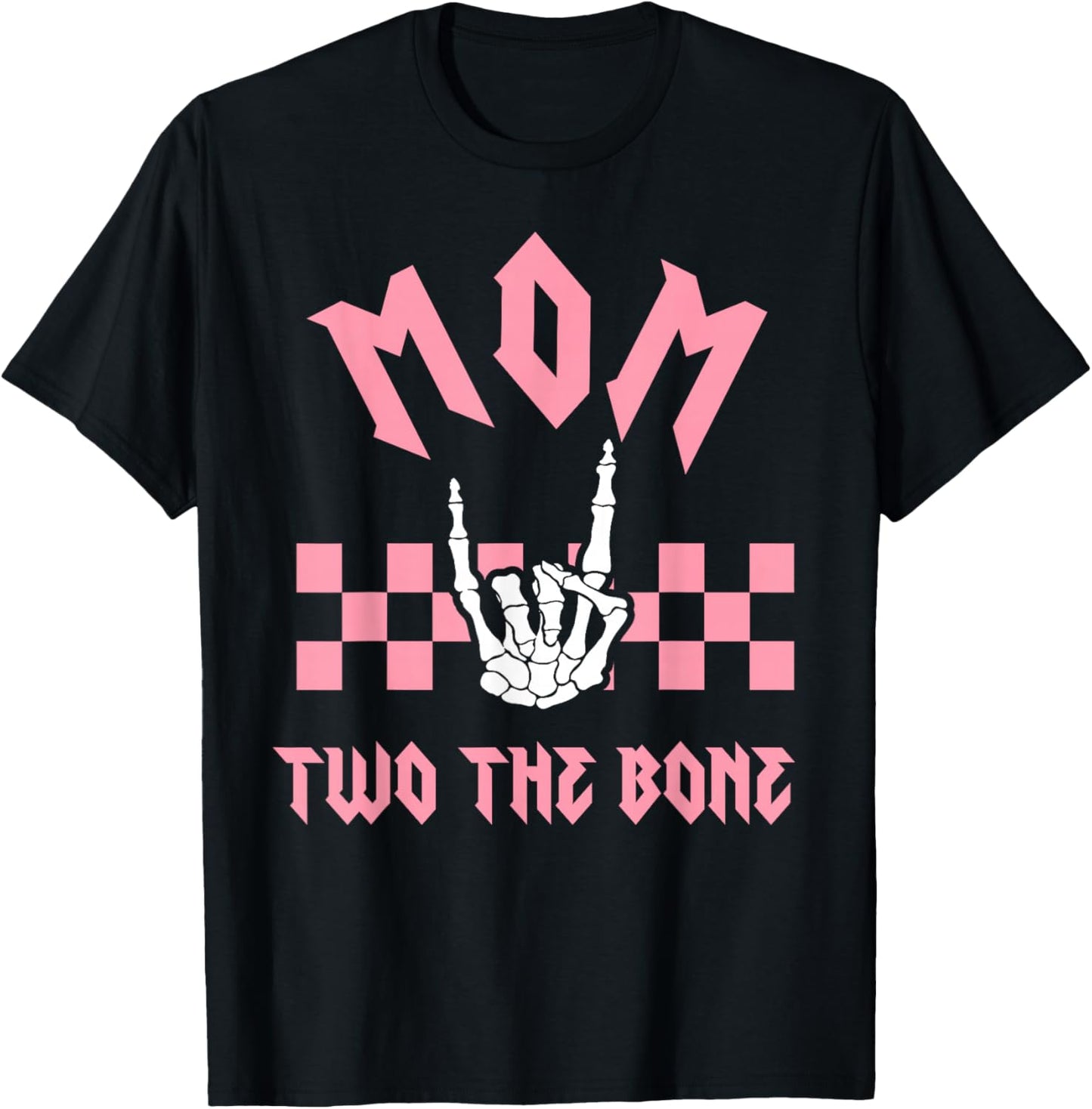 Mom Bad Two the Bone Birthday 2 Years Old Birthday T-Shirt - T-Shirt | Black