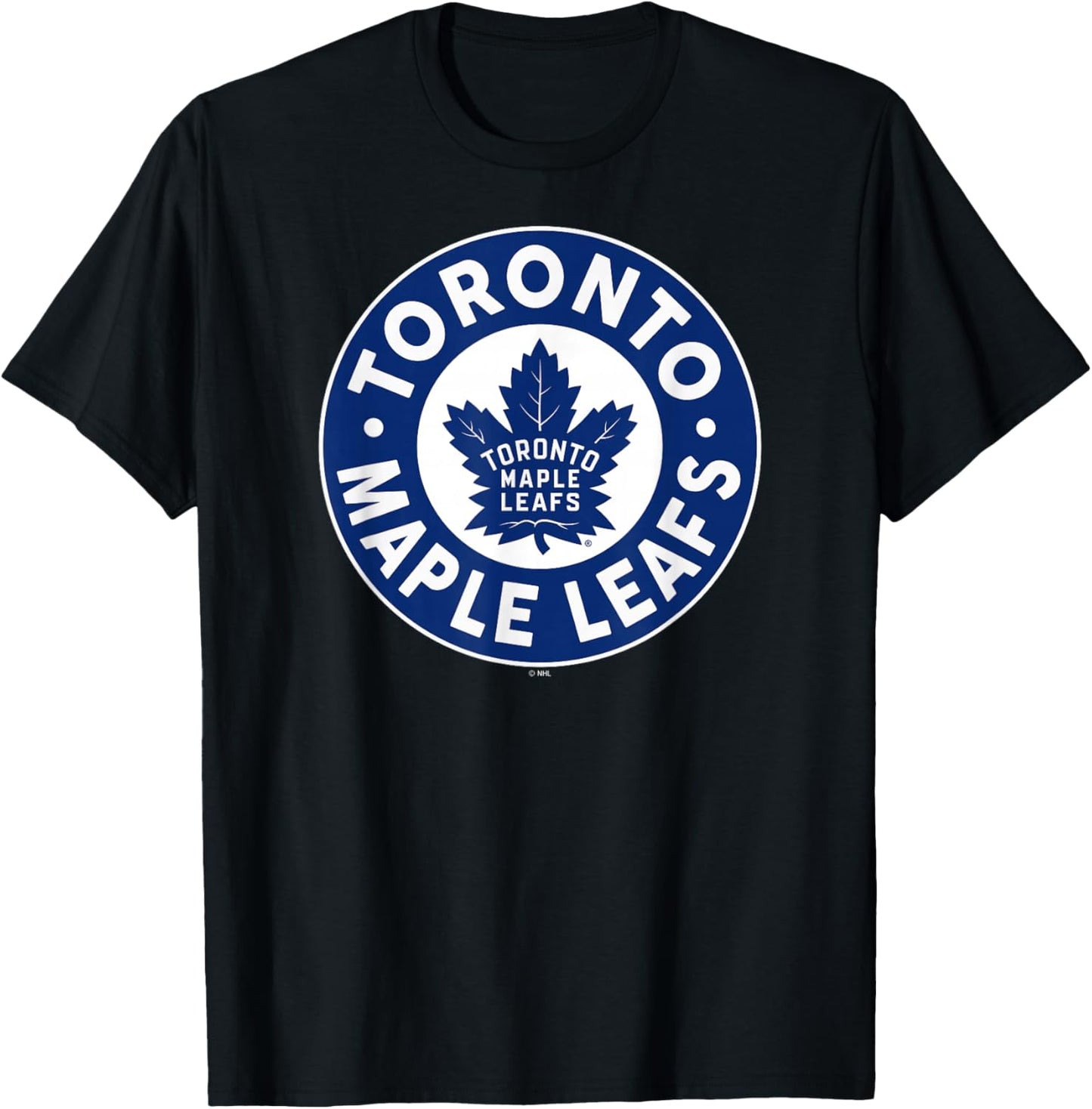 Toronto Maple Leafs Symbol Black Officially Licensed T-Shirt - T-Shirt | Black