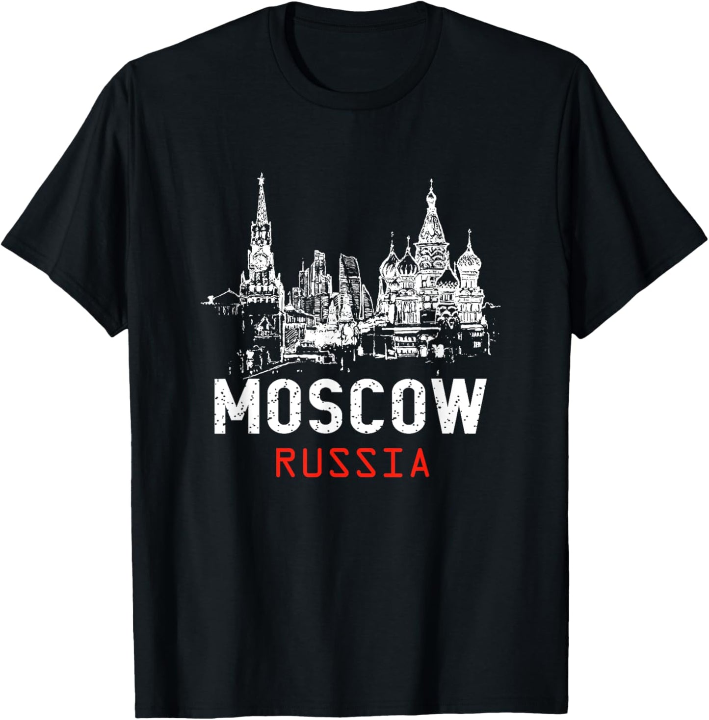 Moscow Russia T-Shirt - T-Shirt | Black