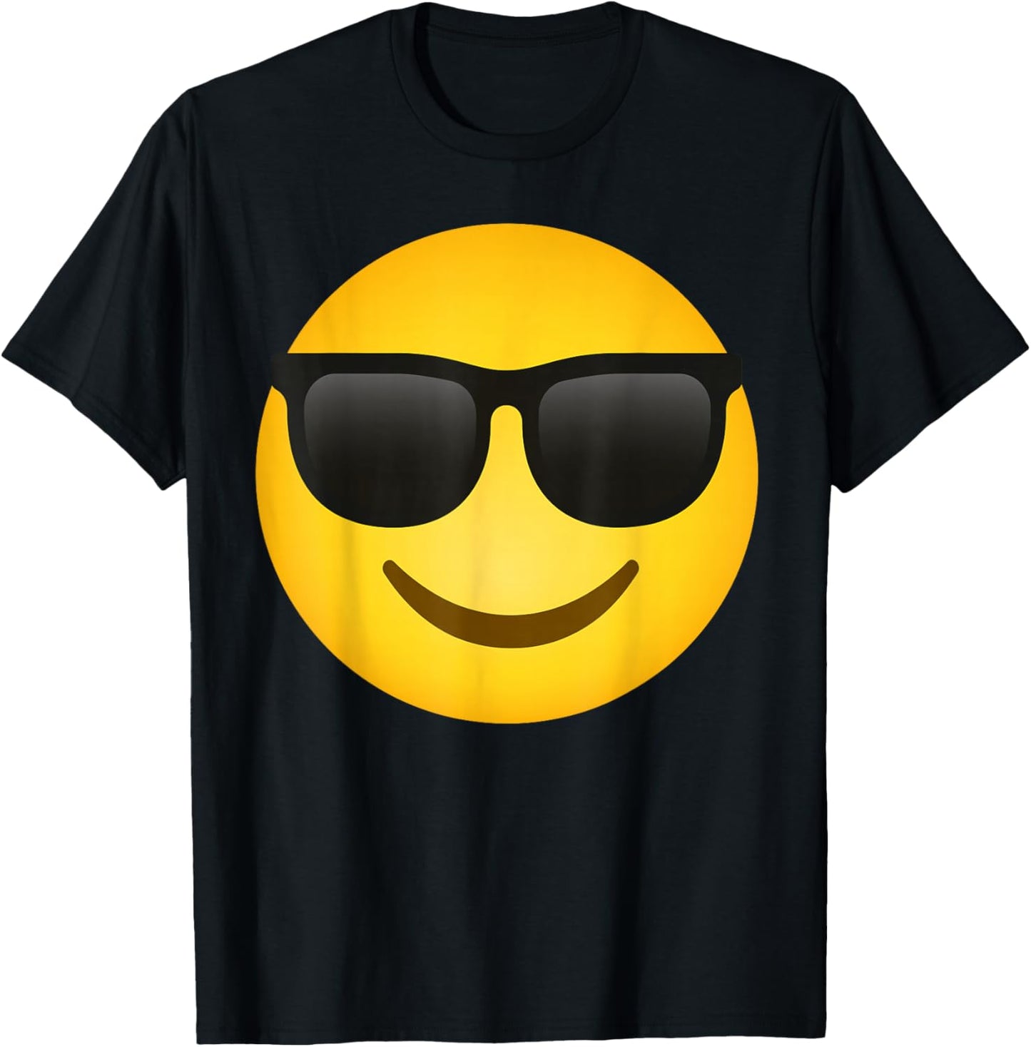 Emoticon Stay Chill Sunglasses Face T-Shirt - T-Shirt | Black