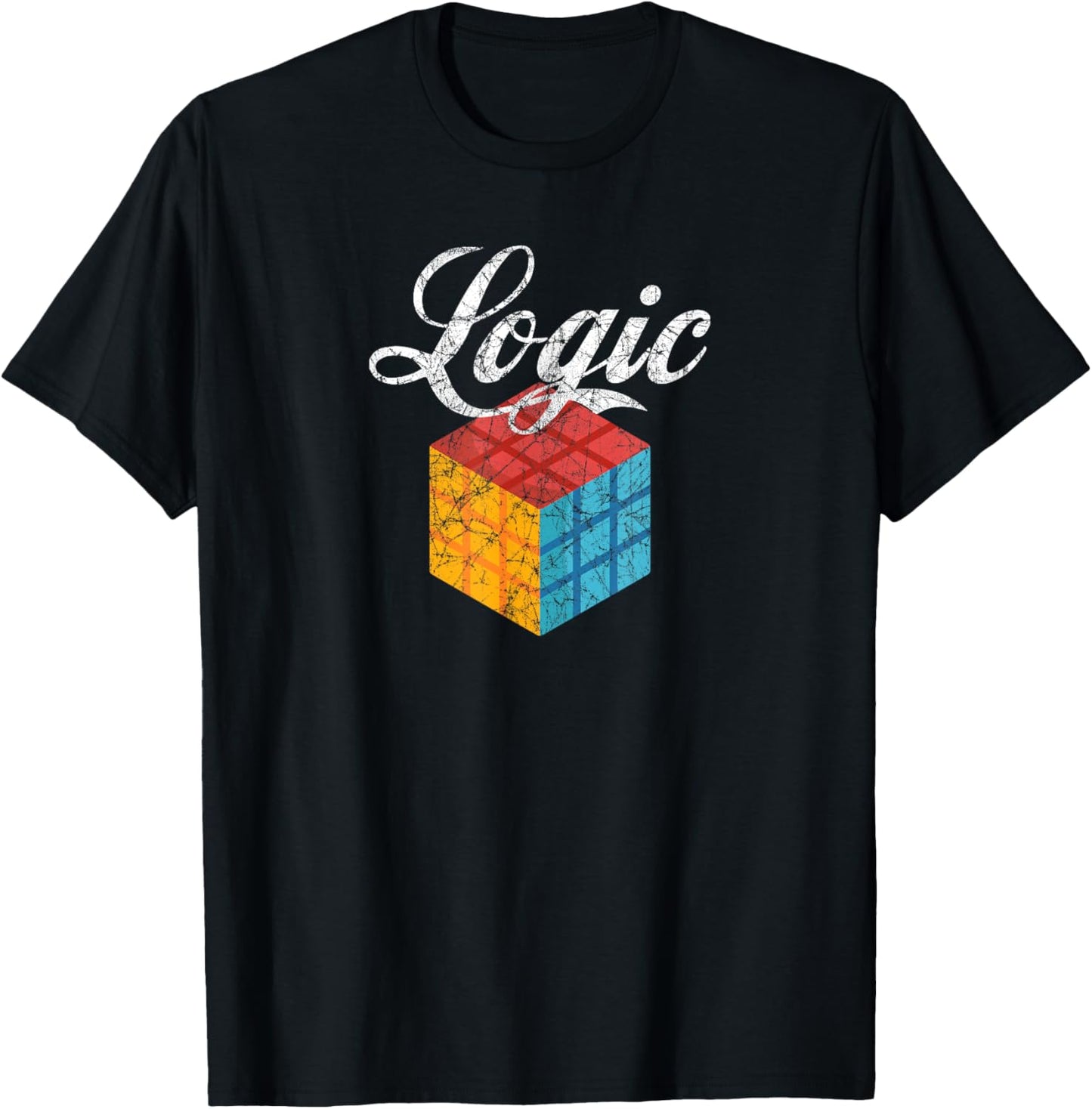 Vintage Distressed Logic Rap and Hip Hop T-Shirt - T-Shirt | Black
