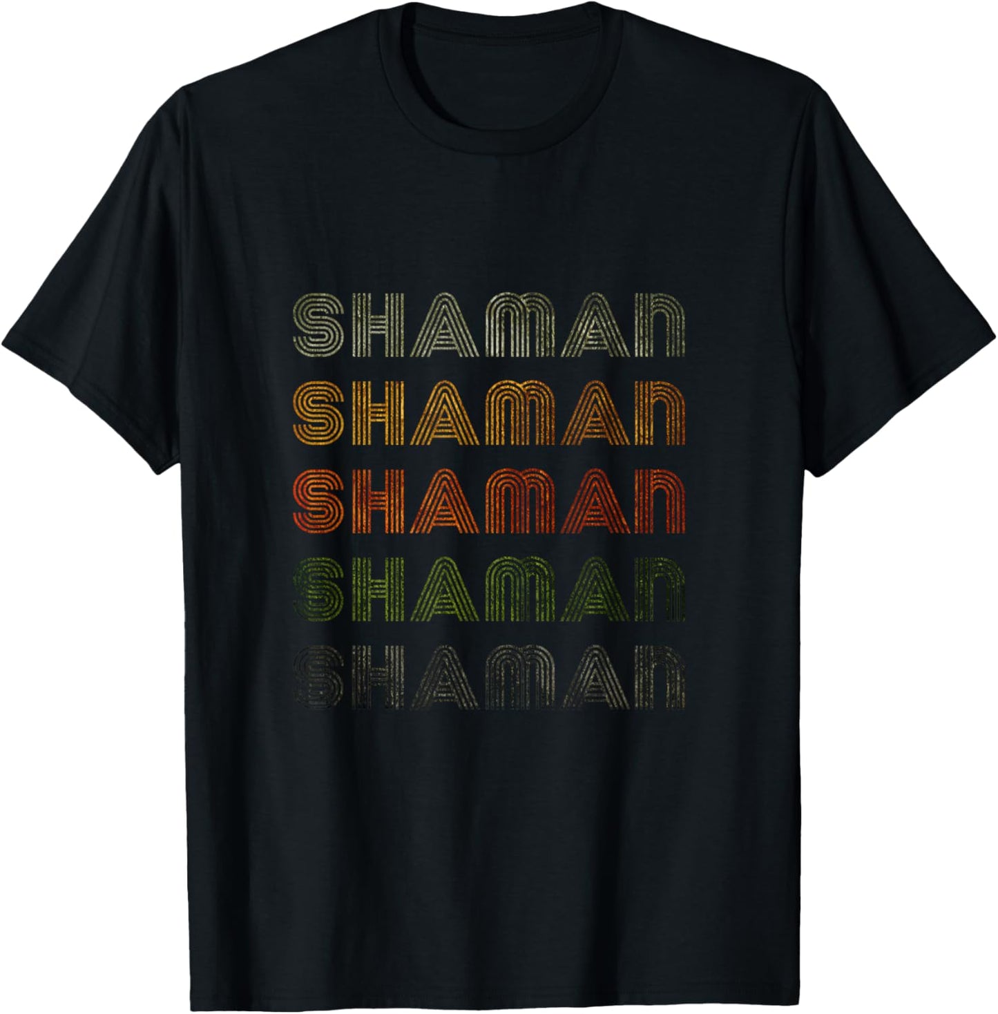 Love Heart Shaman Grunge Vintage Style Black Shaman T-Shirt - T-Shirt | Black