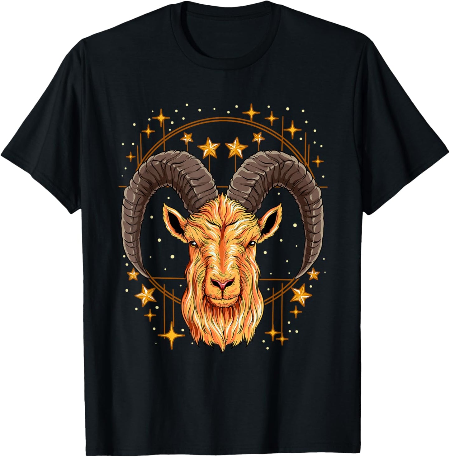 Capricorn Zodiac Sign T-Shirt - T-Shirt | Black