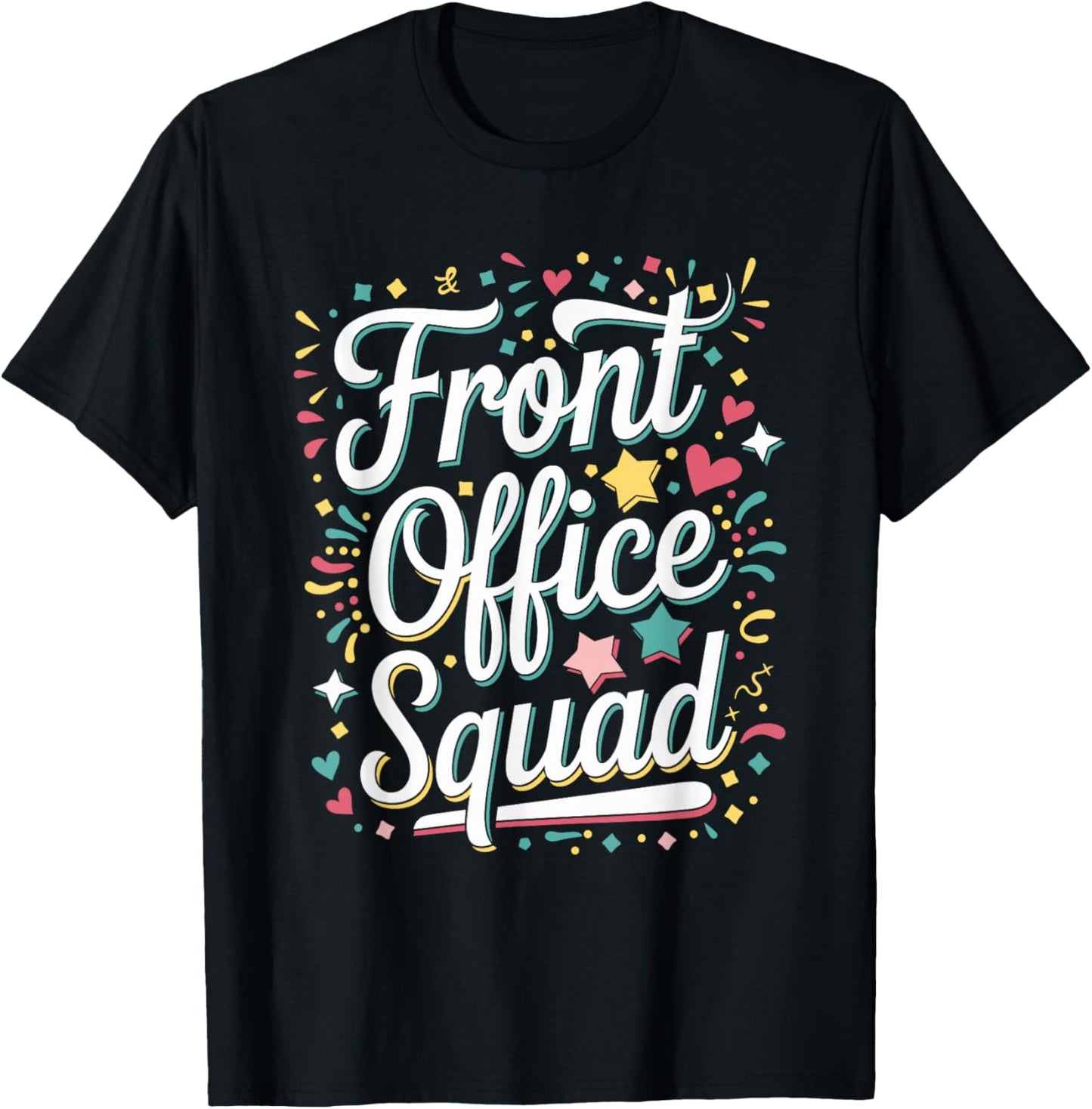 Front Office Squad School Secretary T-Shirt - T-Shirt | Black