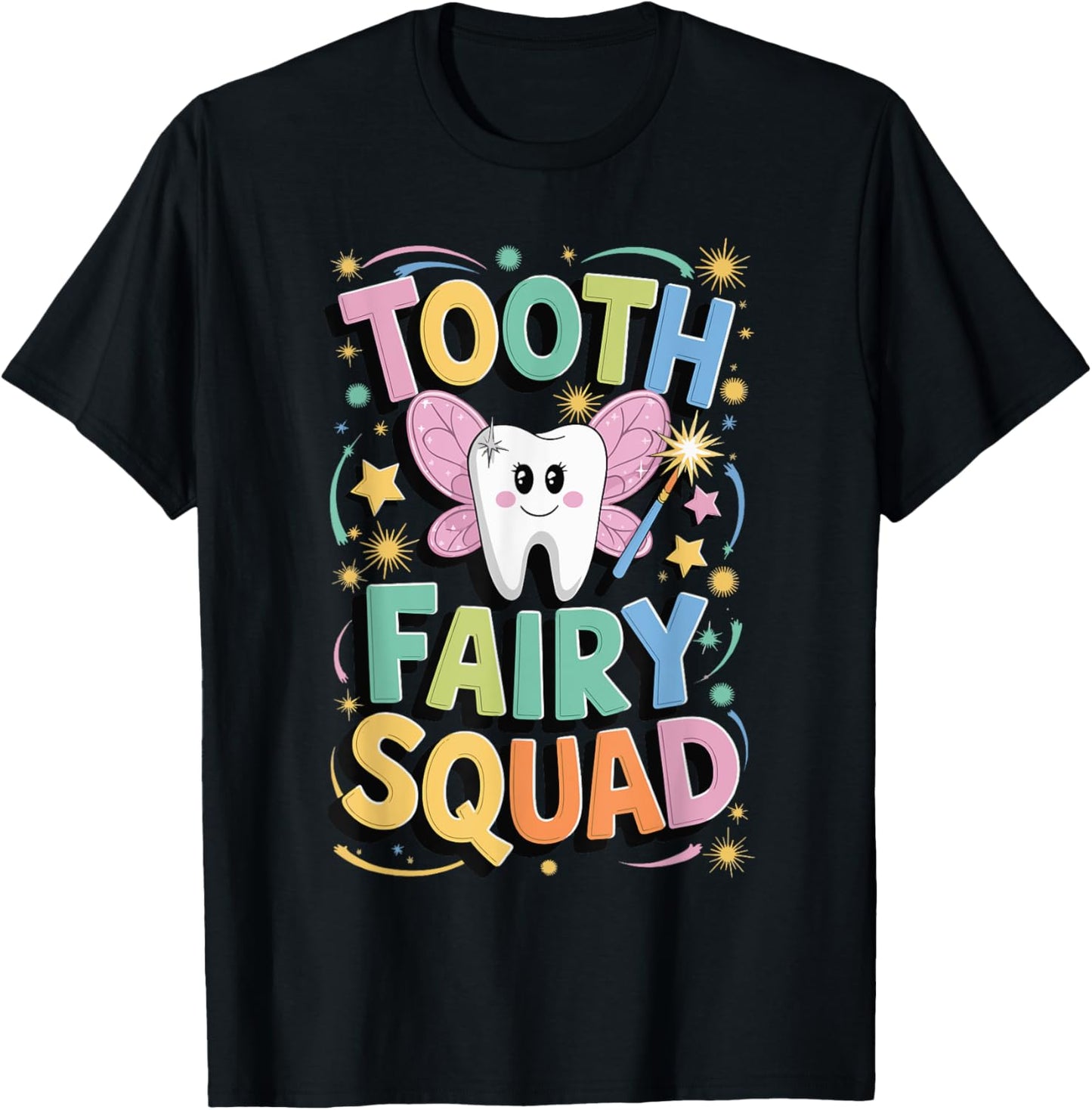 Tooth Fairy Squad T-Shirt - T-Shirt | Black