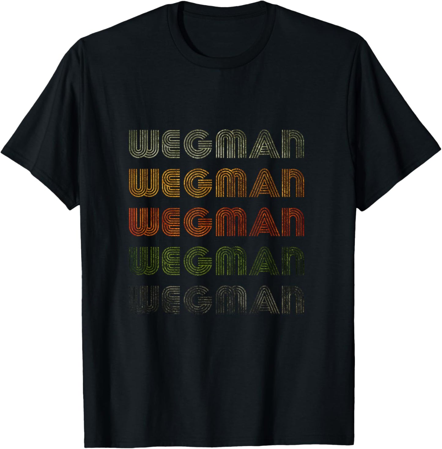 Love Heart Wegman Grunge Vintage Style Black Wegman T-Shirt - T-Shirt | Black