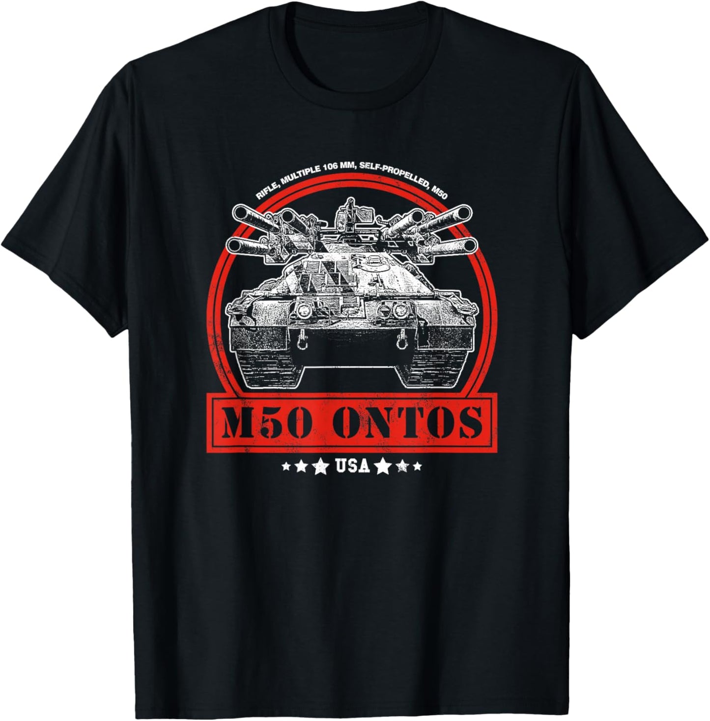 M50 Ontos "Thing" Tank Destroyer T-Shirt - T-Shirt | Black