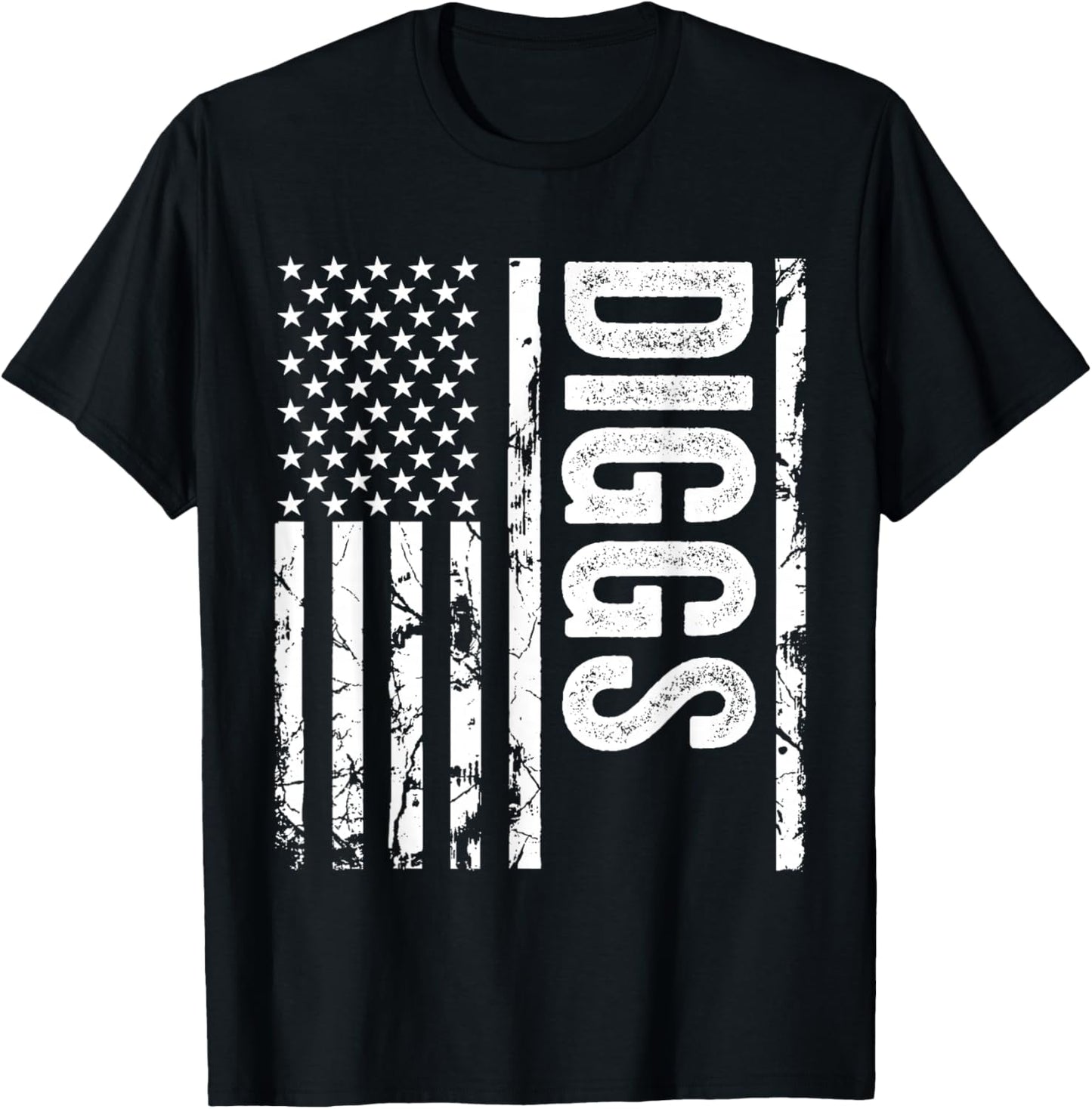 Diggs Last Name Funny Surname Team Diggs Family Reunion T-Shirt - T-Shirt | Black